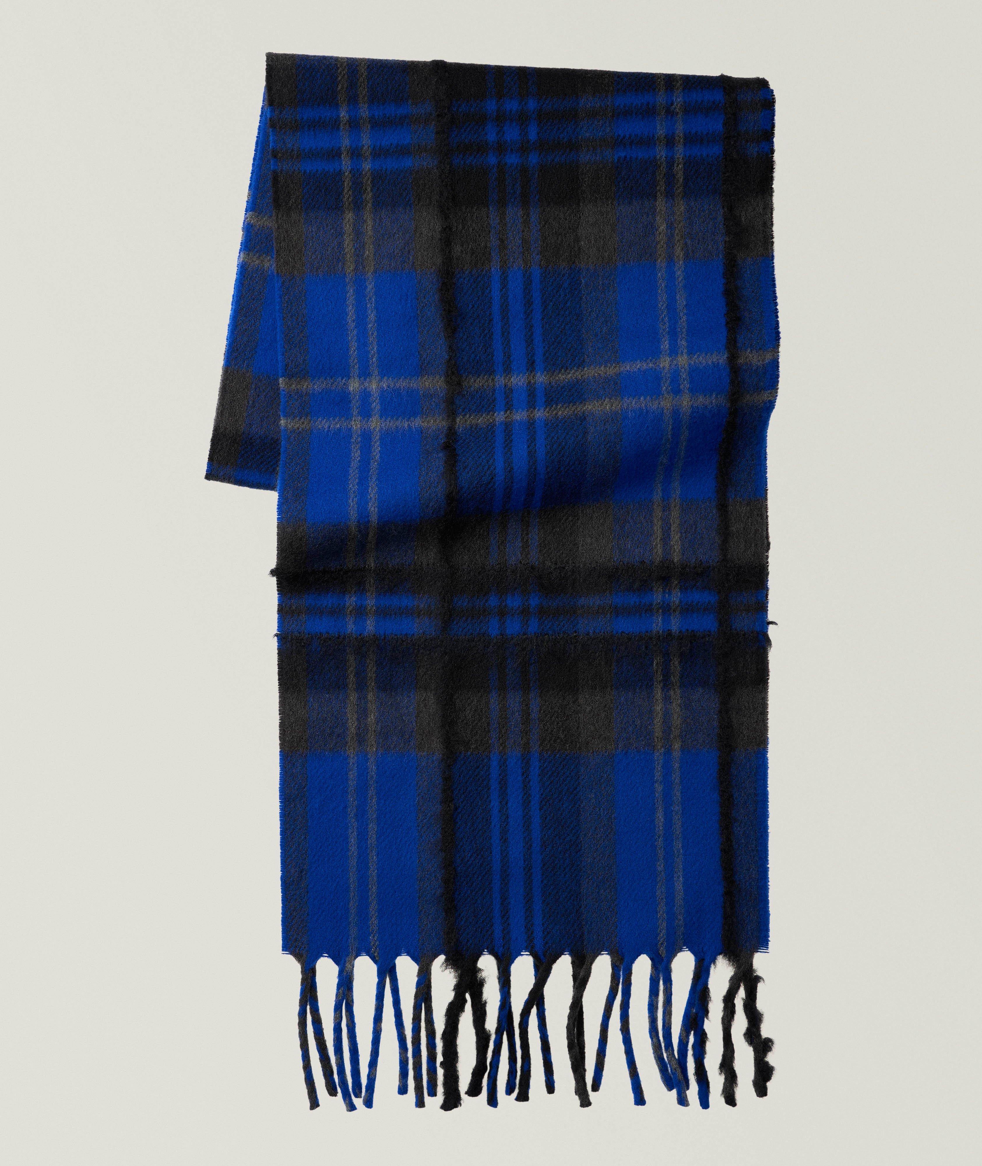 Johnstons of Elgin Écharpe en mousseline laine-cachemire tartan