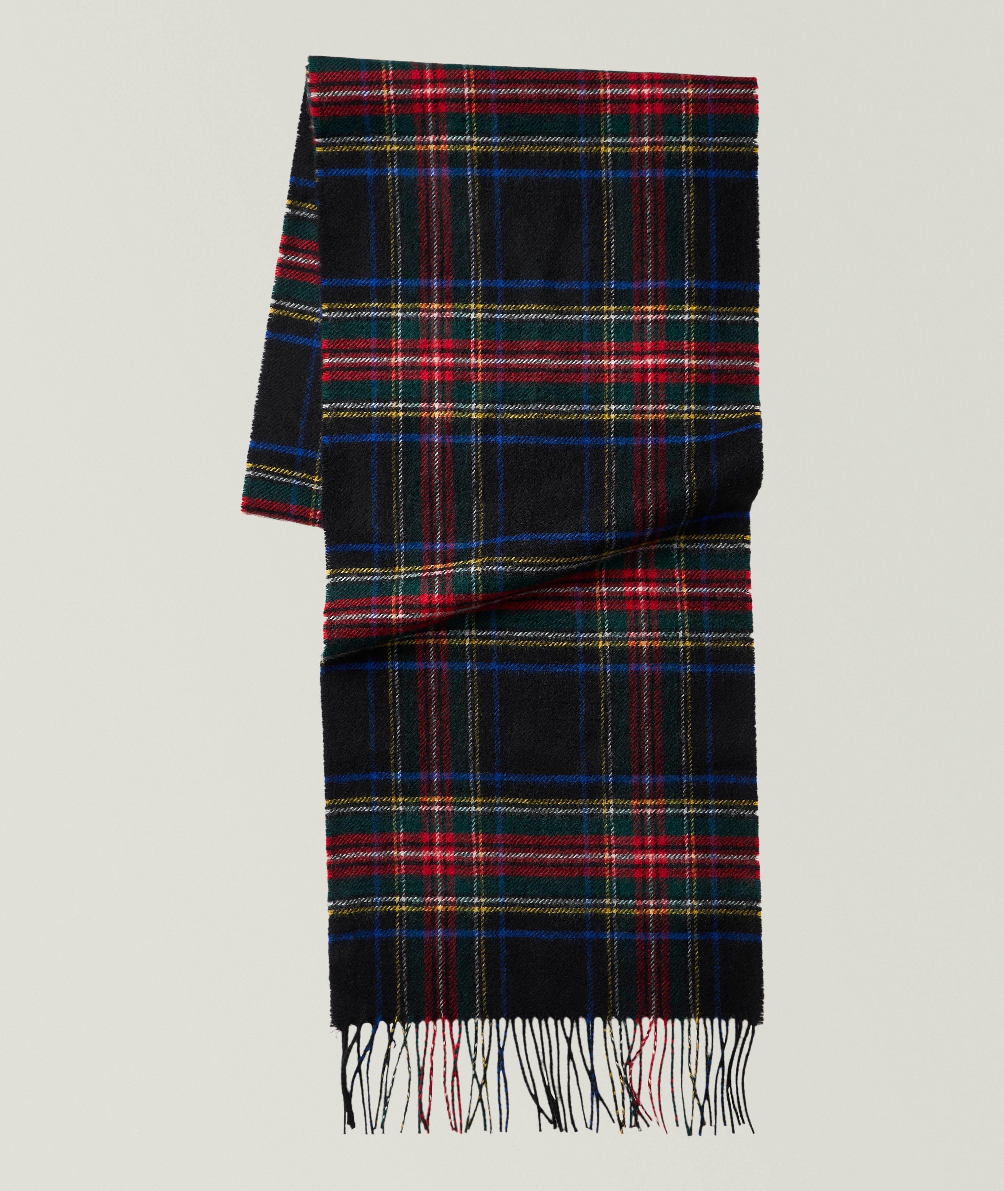 Johnstons of Elgin Stewart Tartan Cashmere Scarf 