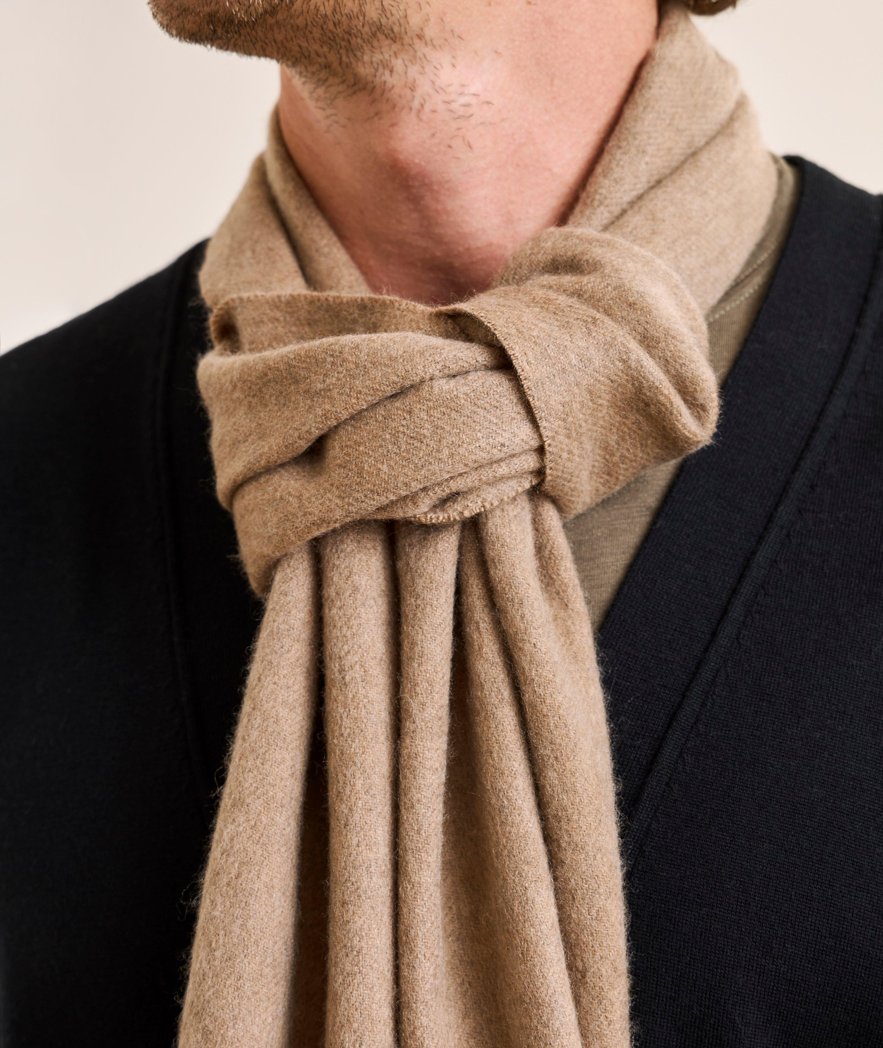 Fringe-Trim Cashmere Scarf  image 2