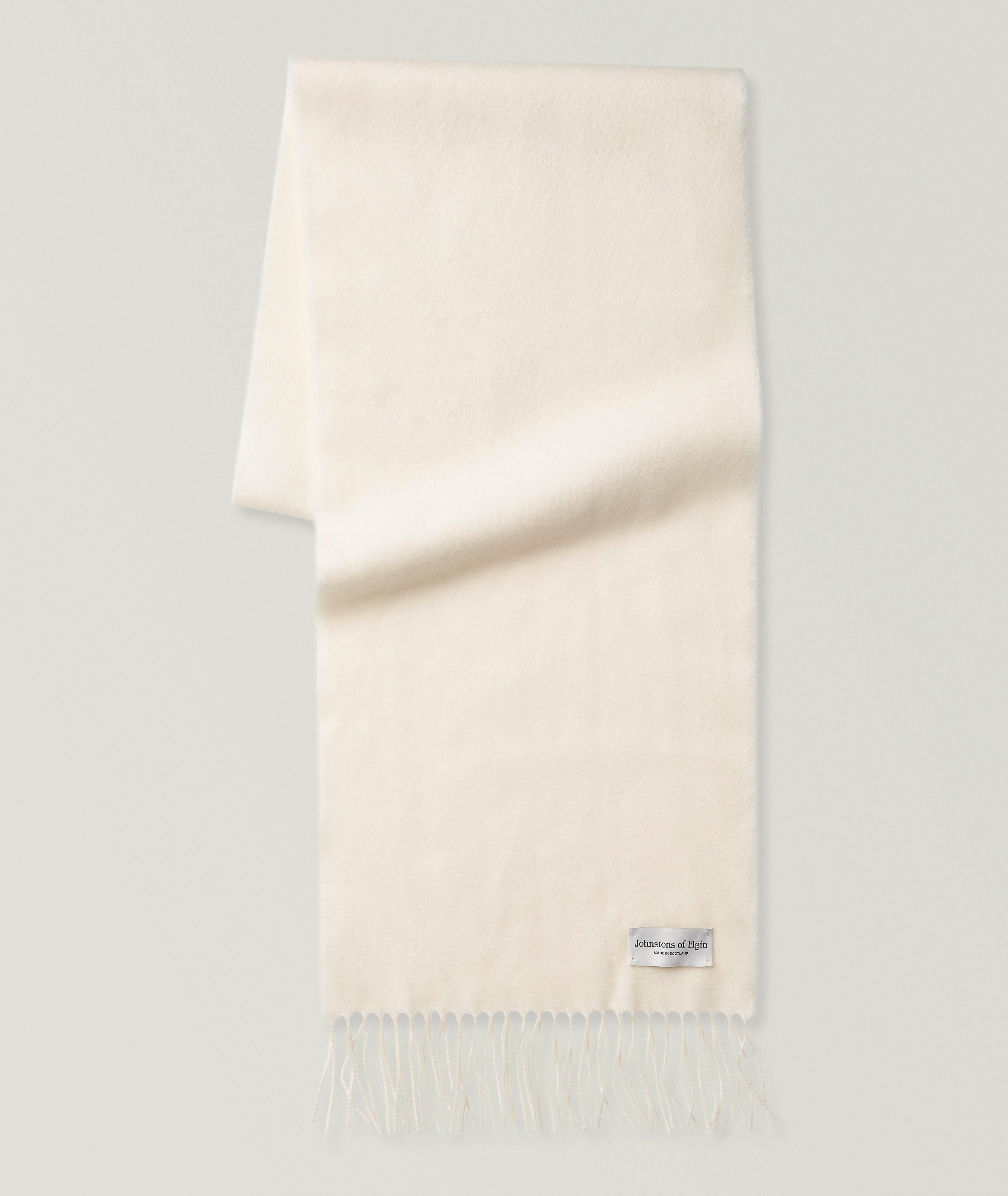 Johnstons of Elgin Fringe-Trim Cashmere Scarf 