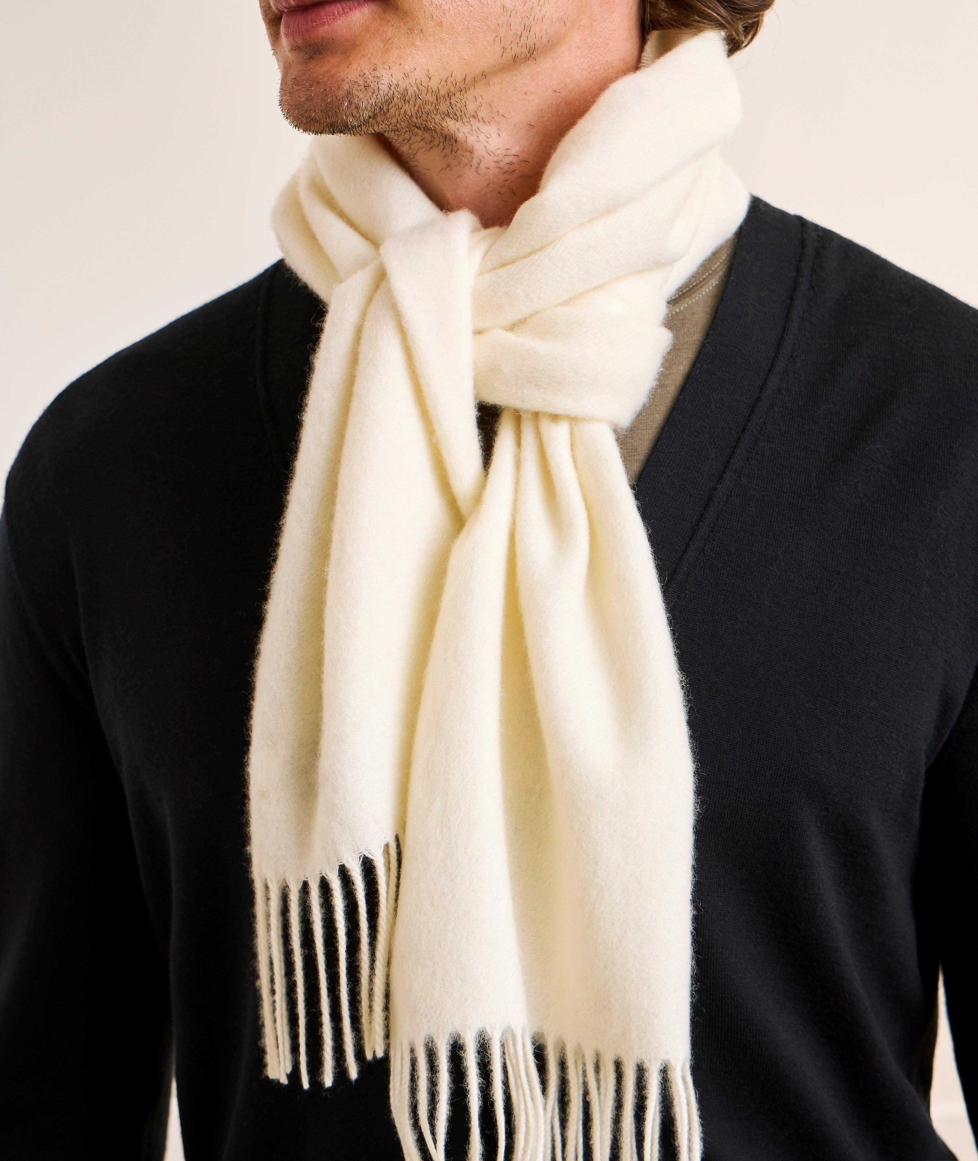 Fringe-Trim Cashmere Scarf  image 2