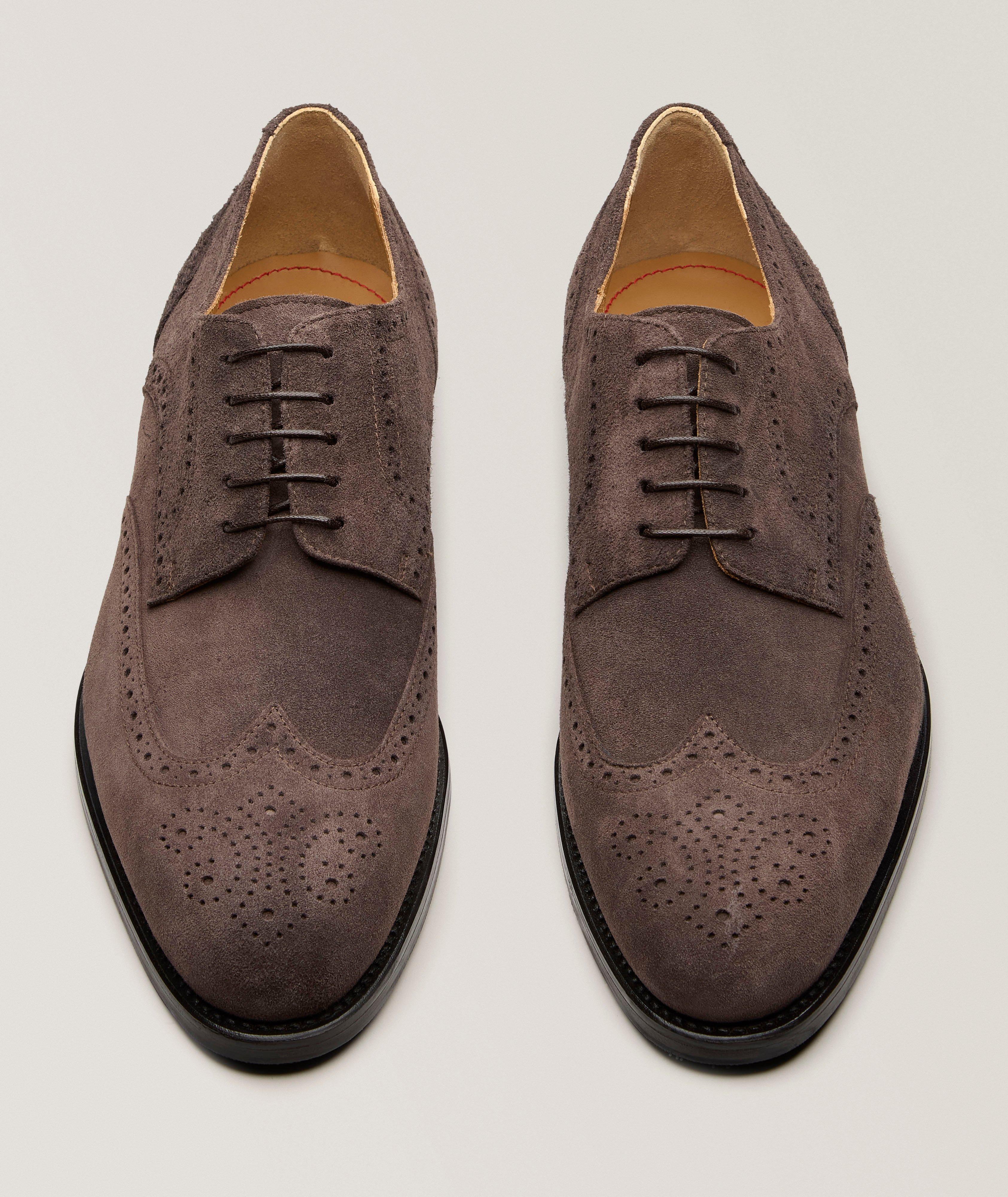 Suede Wingtip Brogue Derbies image 1