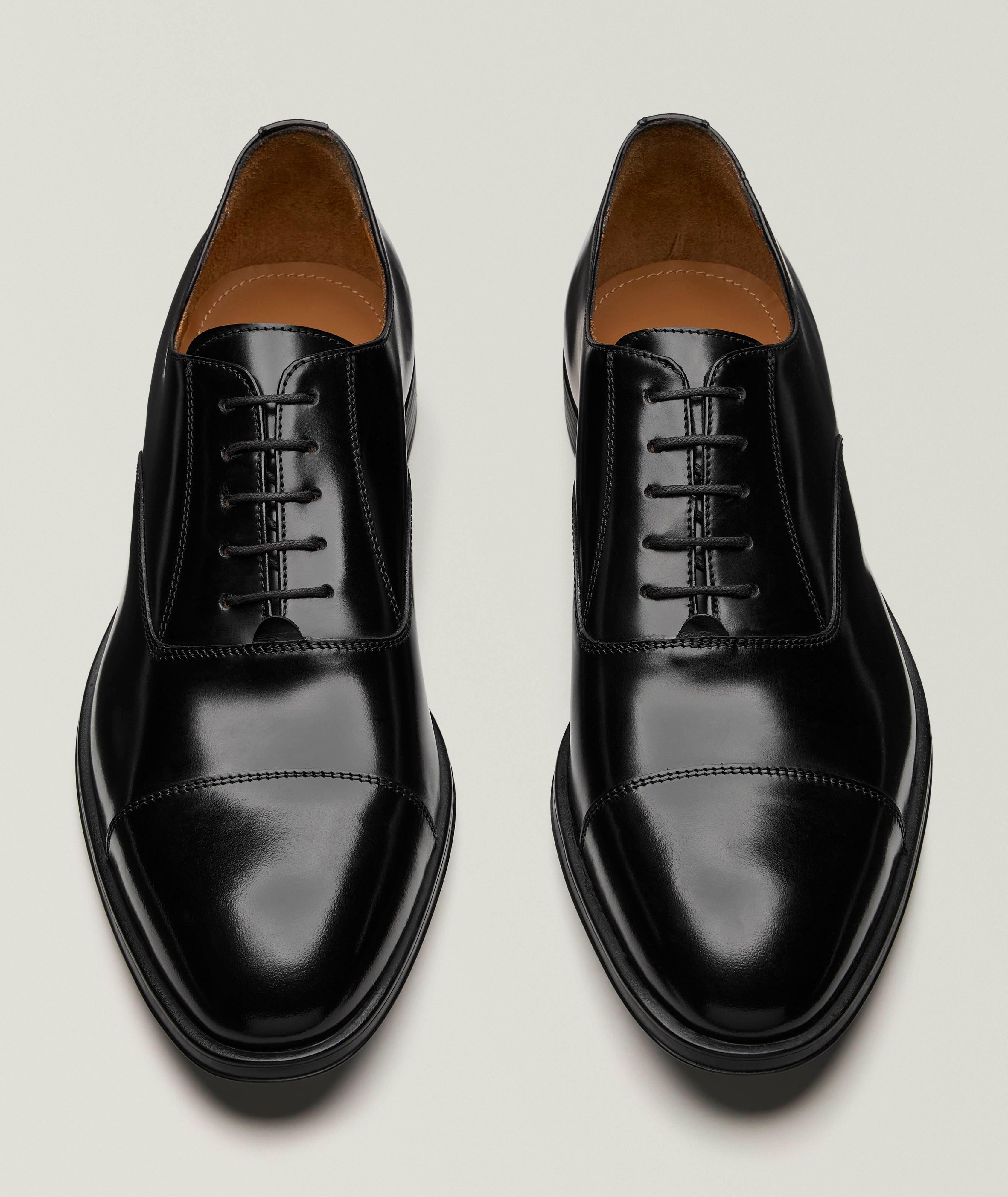 Leather Cap-Toe Oxfords image 1