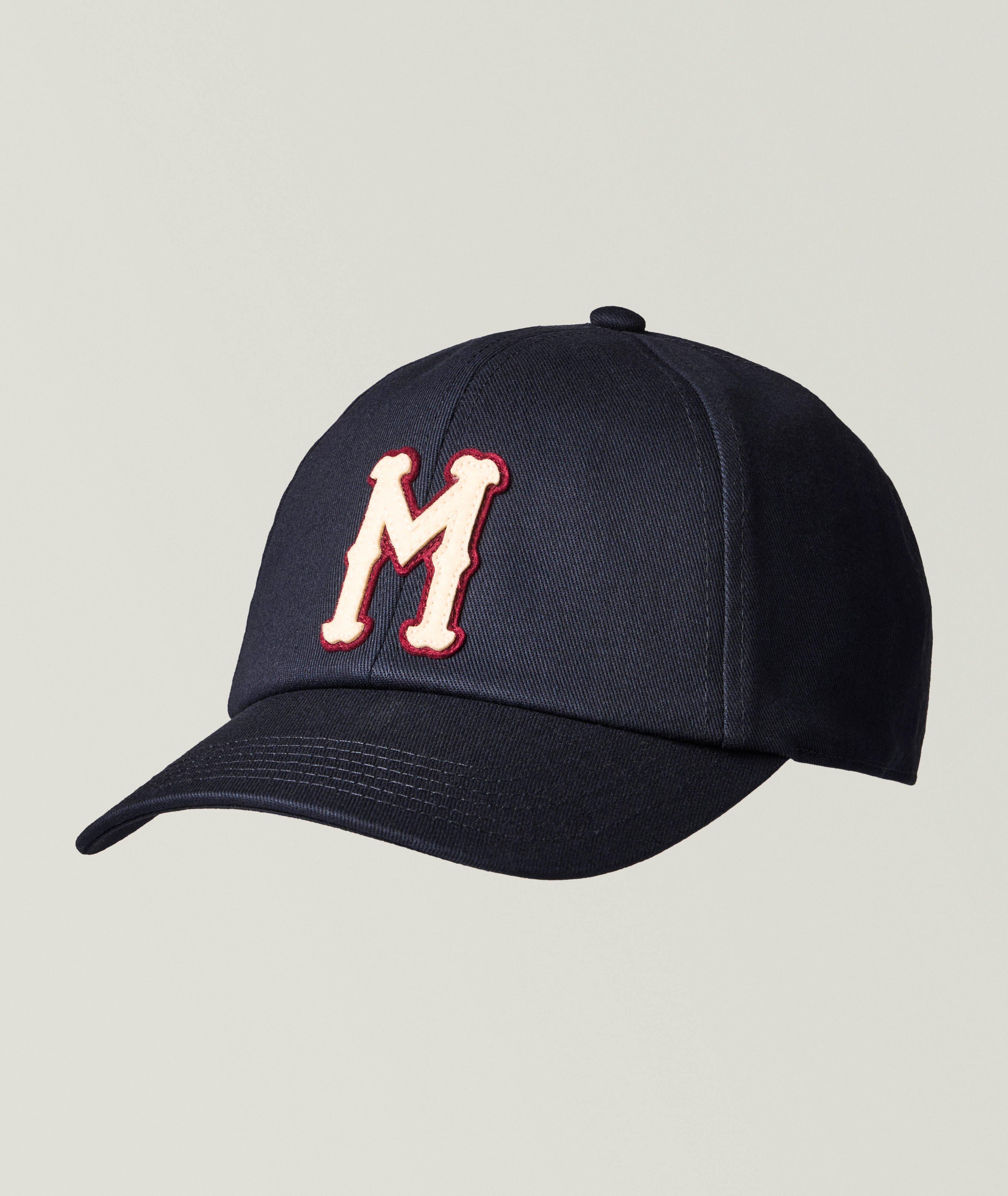 Moncler Logo Cotton Gabardine Baseball Cap
