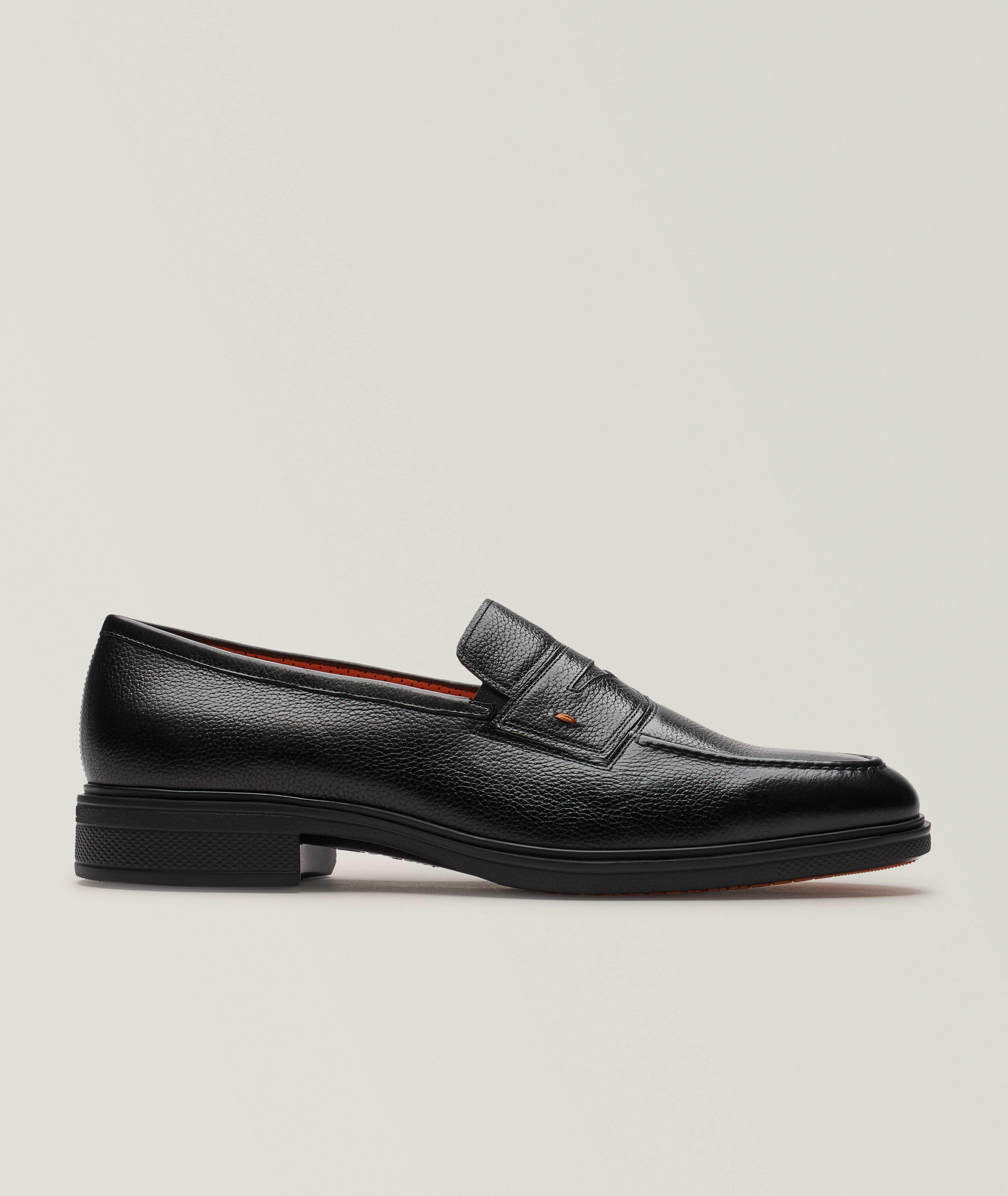 Santoni Easy Leather Penny Loafers