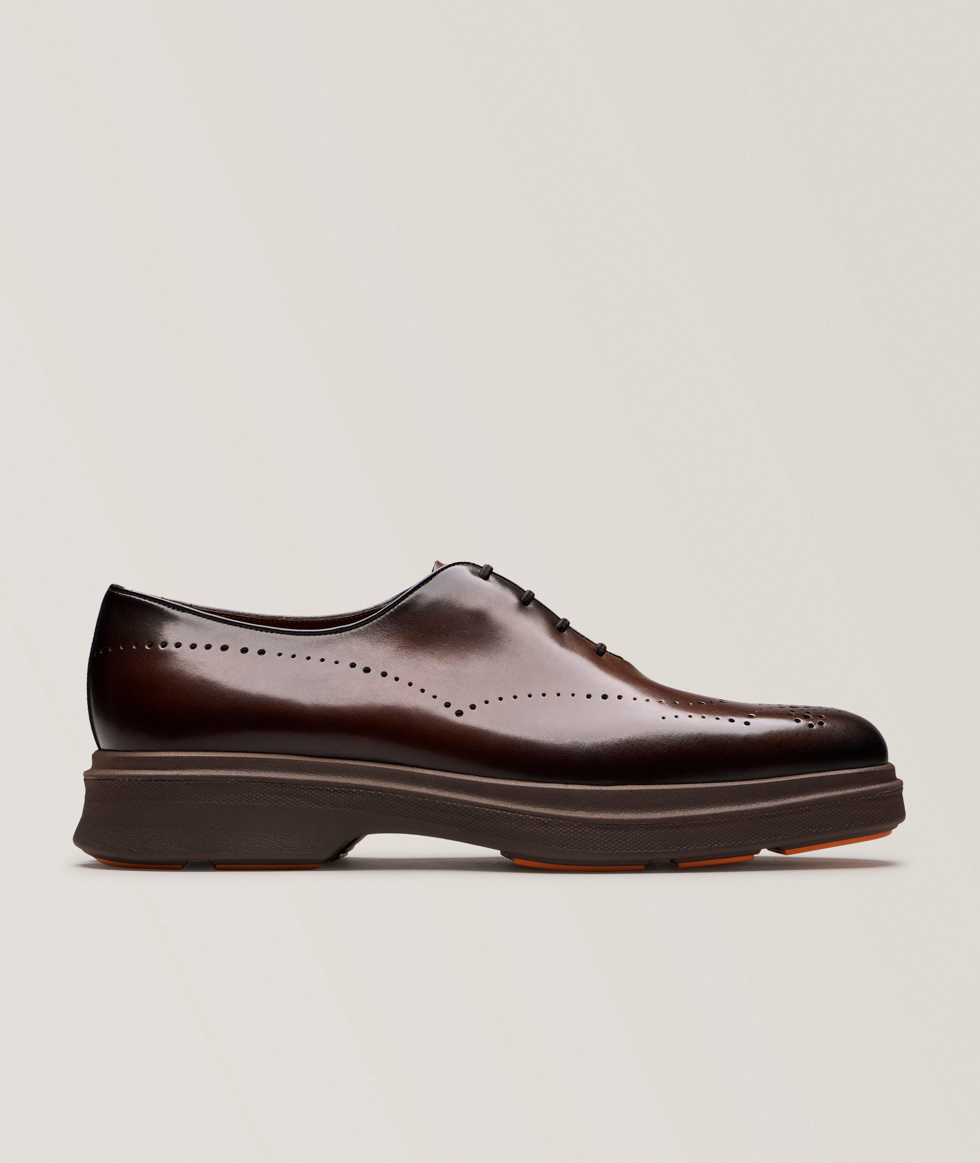 Santoni Easy Nova Leather Wingtip Oxfords