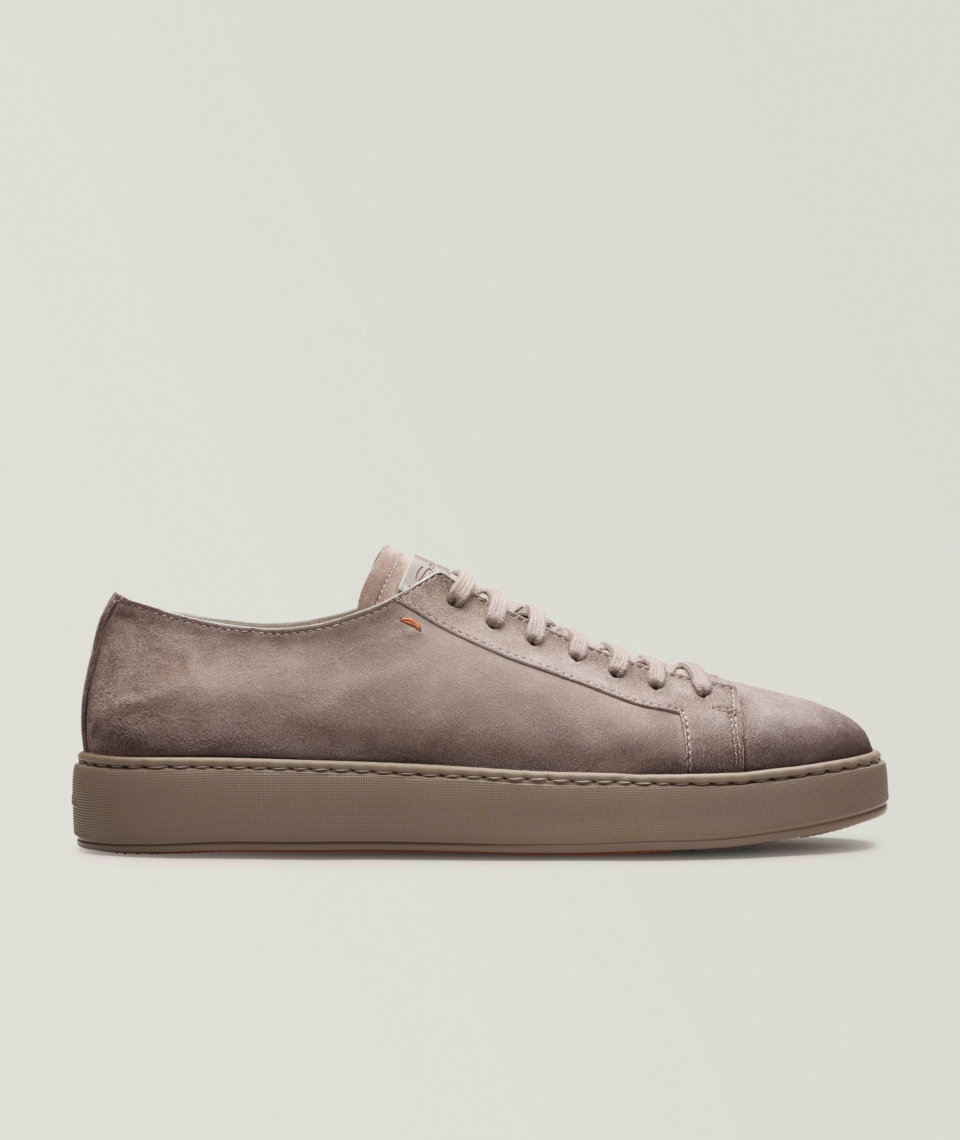 Santoni Clean Icon Suede Sneakers 