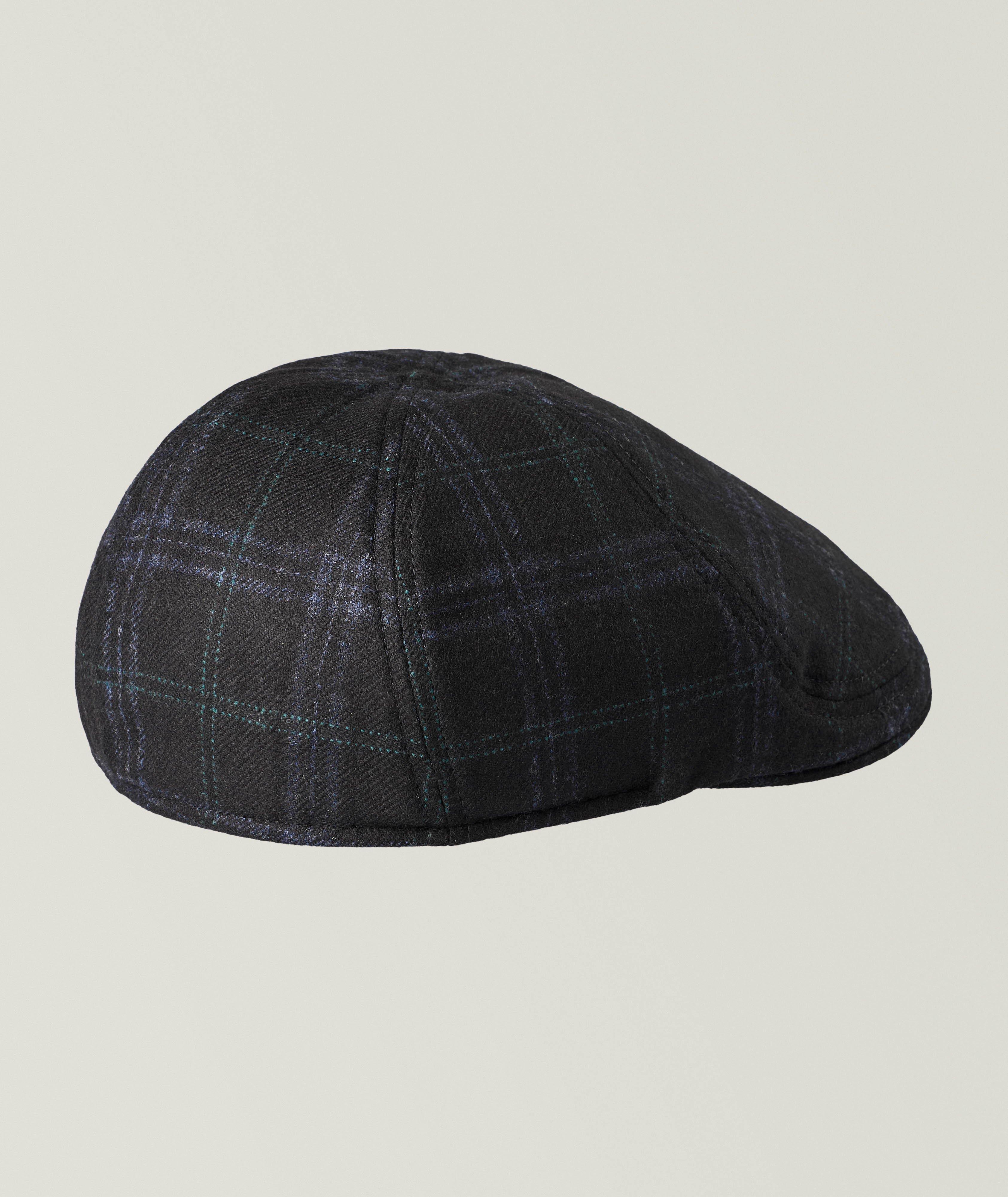 Casquette plate laine-mélange quadrillé carreaux fenêtre image 1