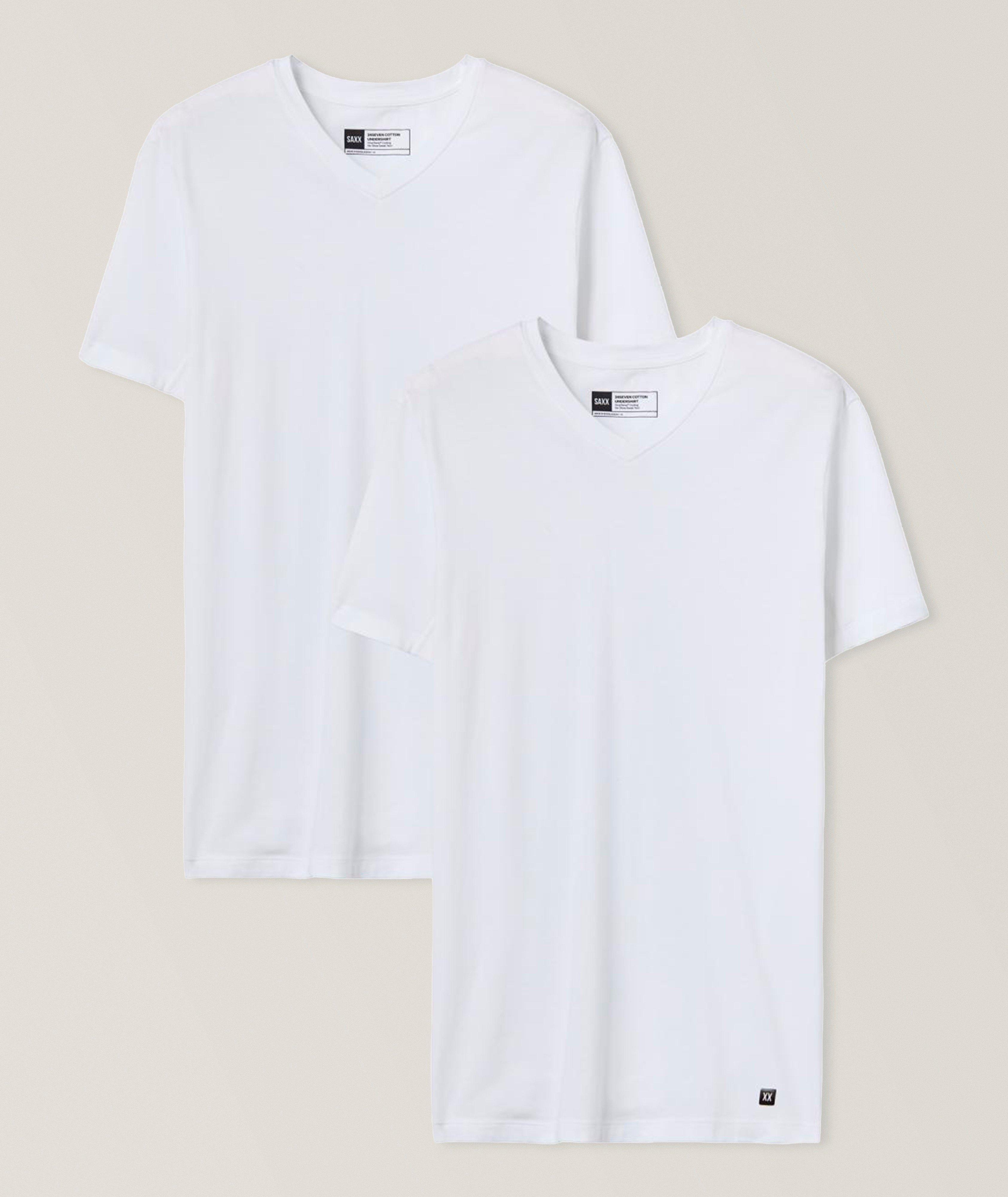 SAXX Two-Pack DropTemp Dry V-Neck T-Shirt