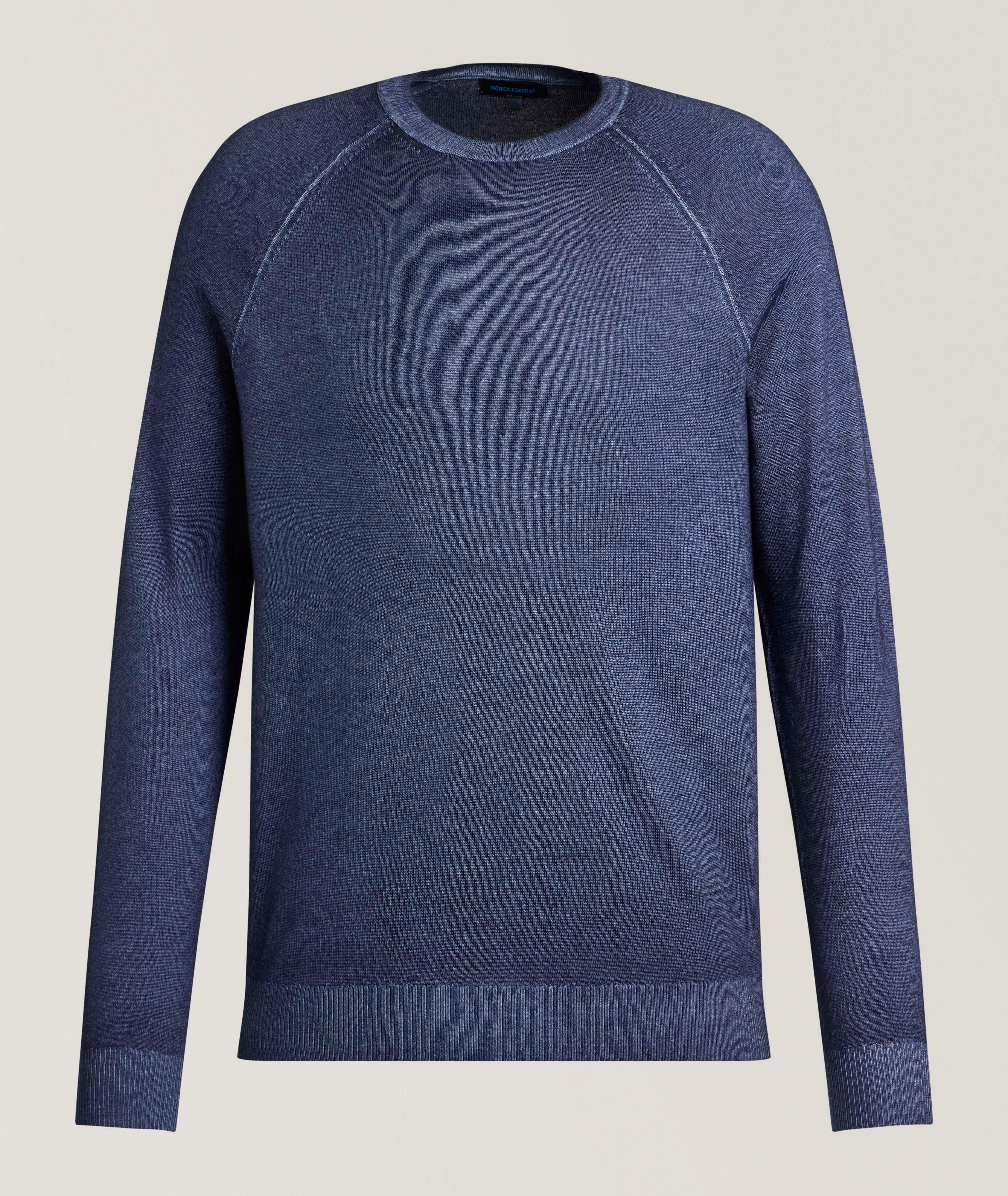 Patrick Assaraf Vintage Merino Wool Raglan Sweater 