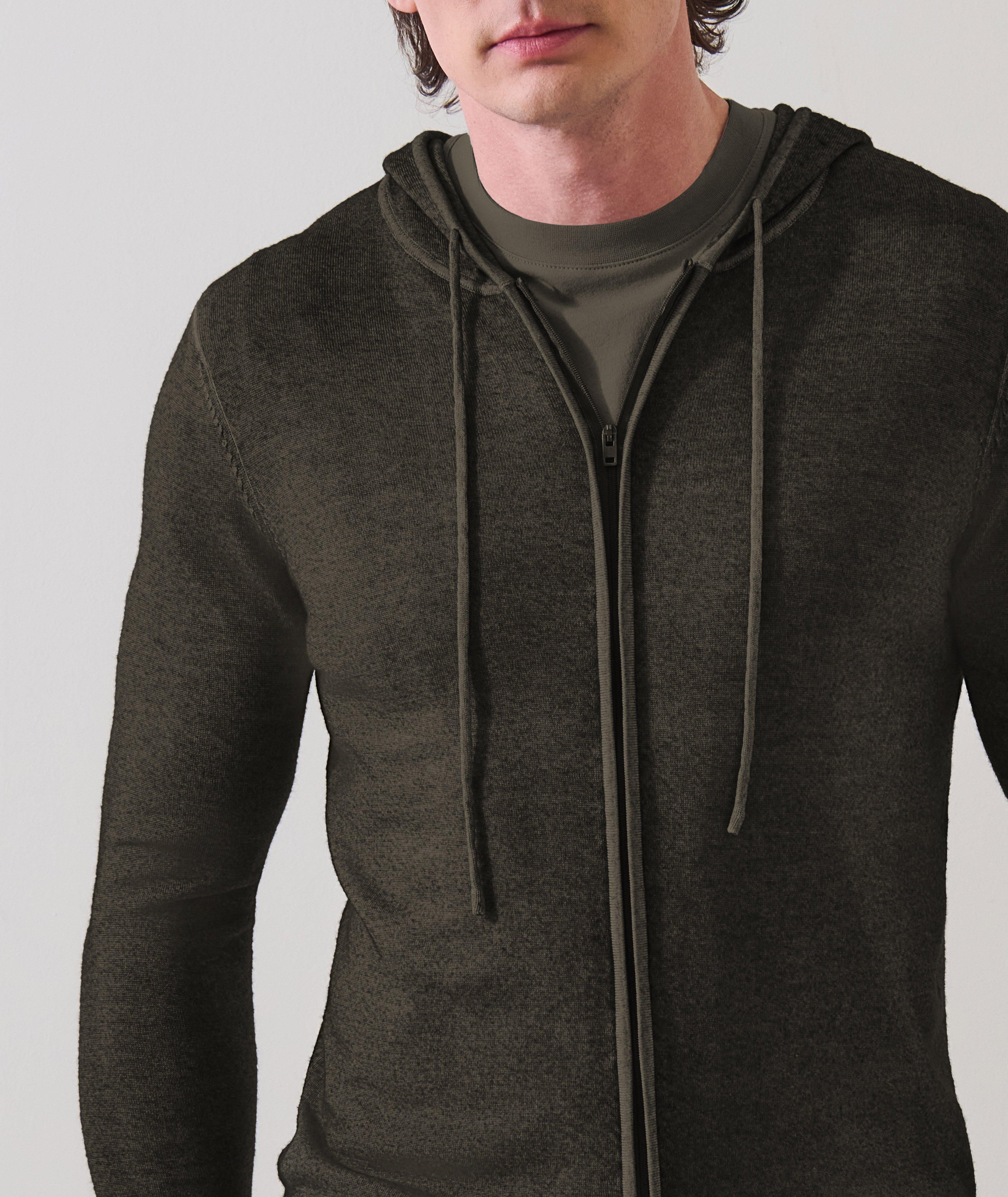 Vintage Wash Full-Zip Hooded Sweater image 4