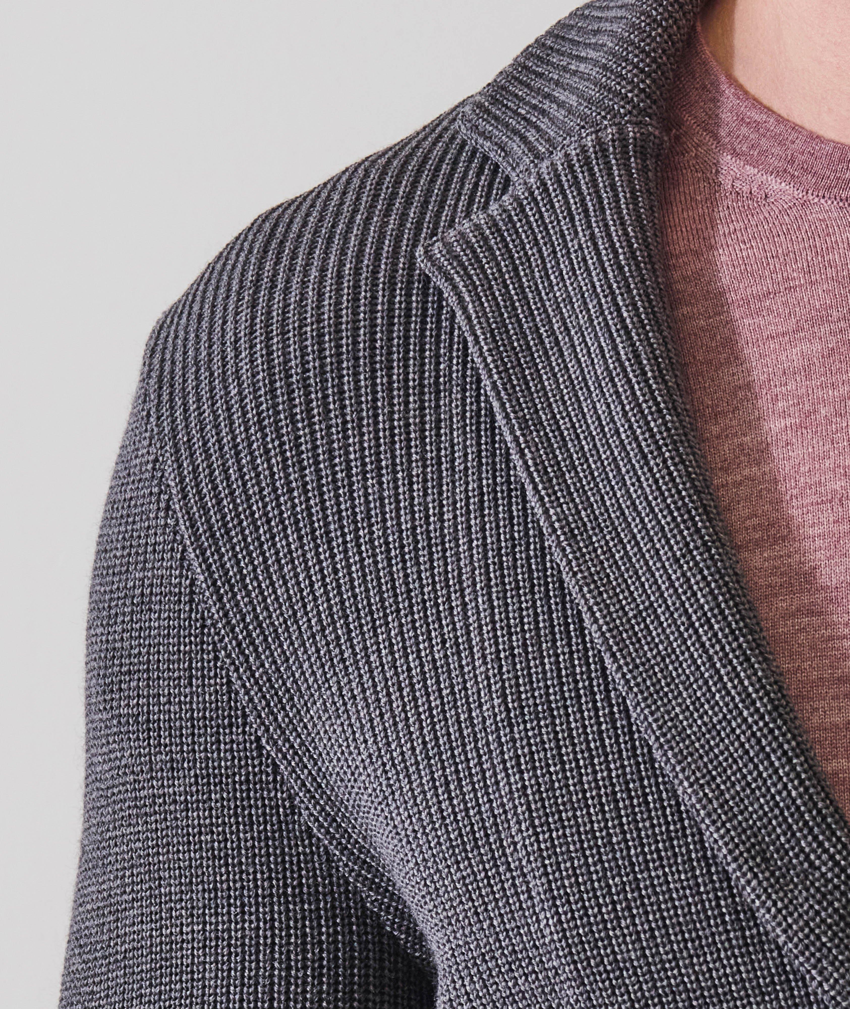 Stitched Merino Knit Sport Jacket image 4