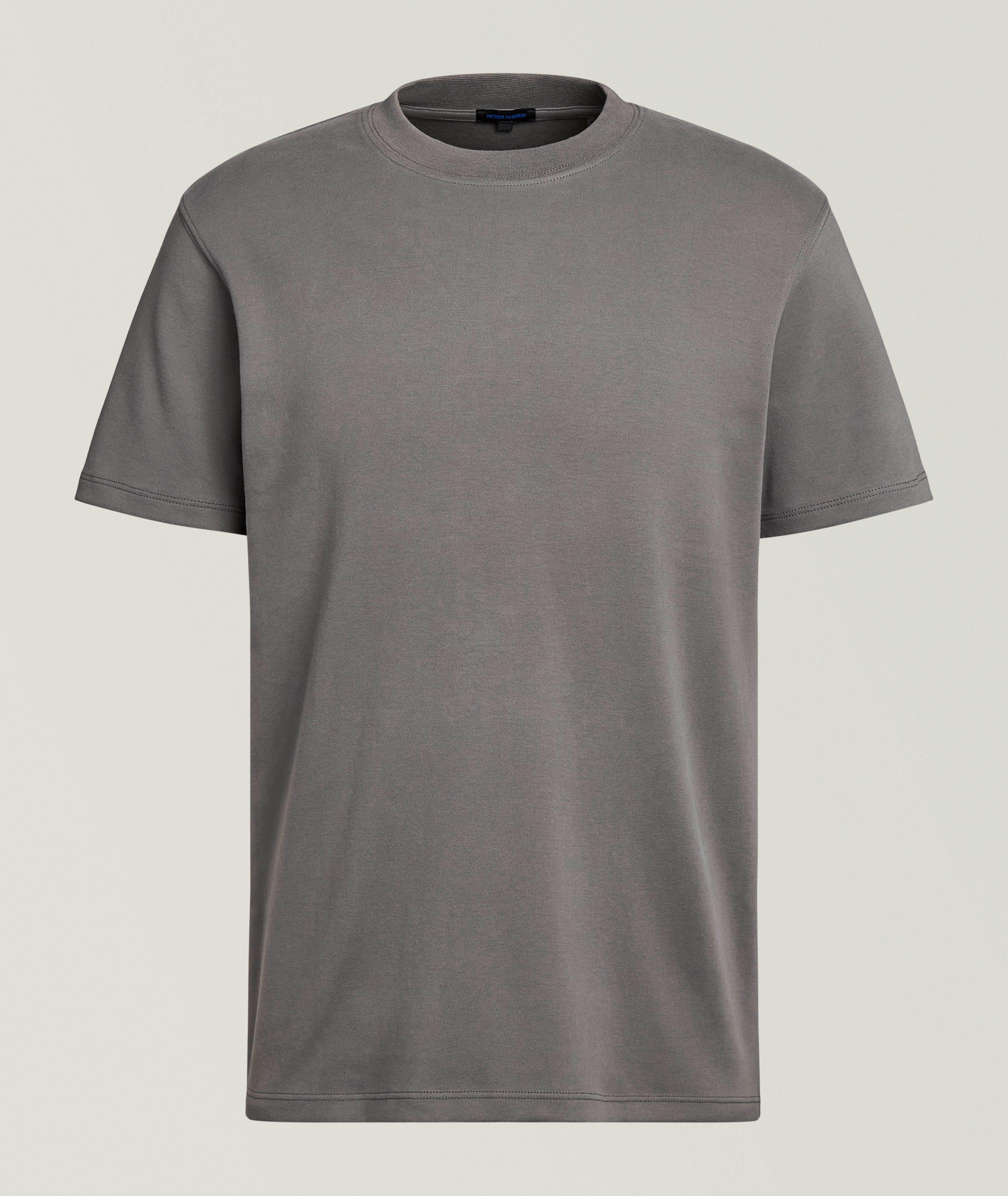 Patrick Assaraf Stretch-Pima Cotton Brushed T-Shirt