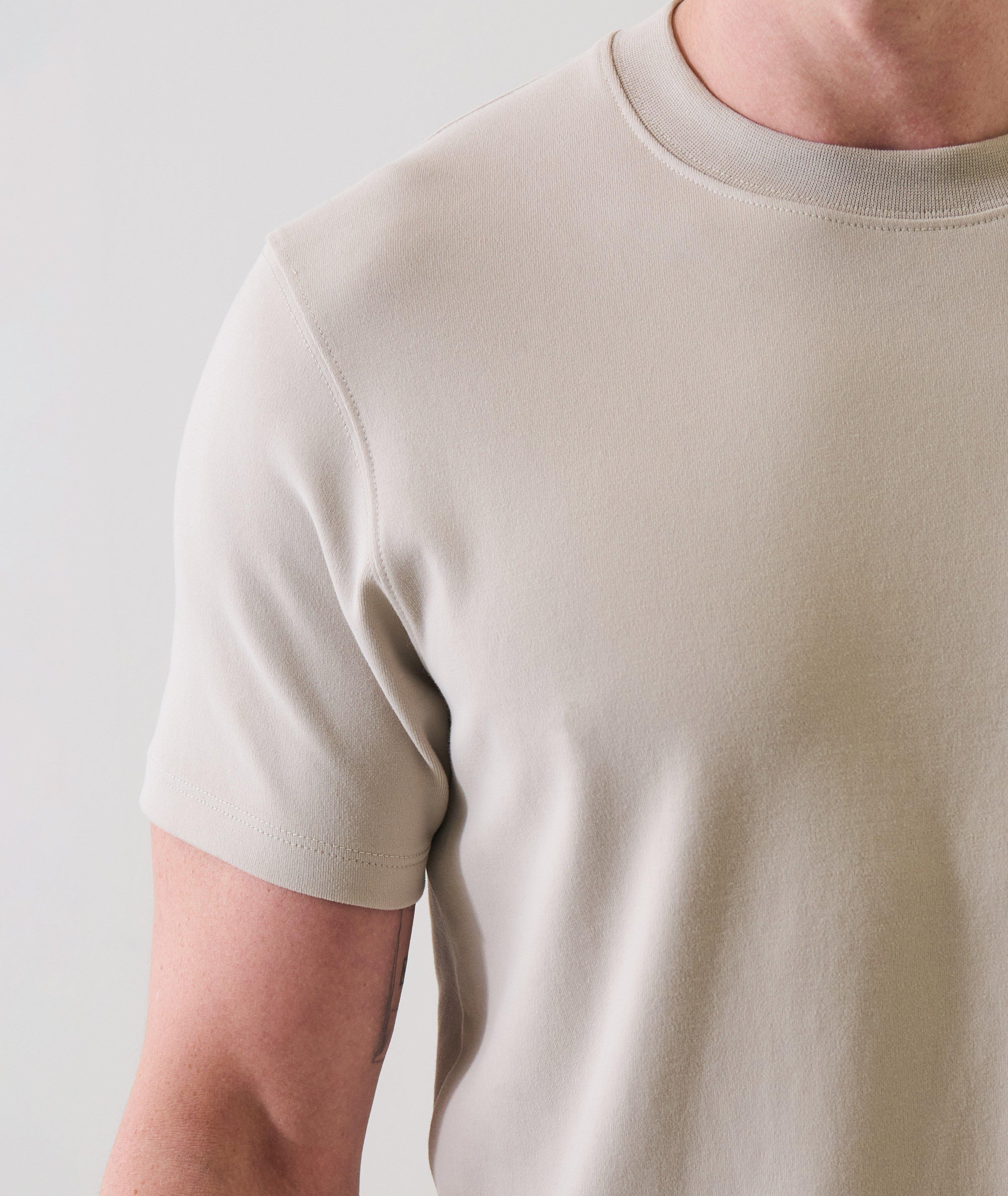 Stretch-Pima Cotton Brushed T-Shirt image 2