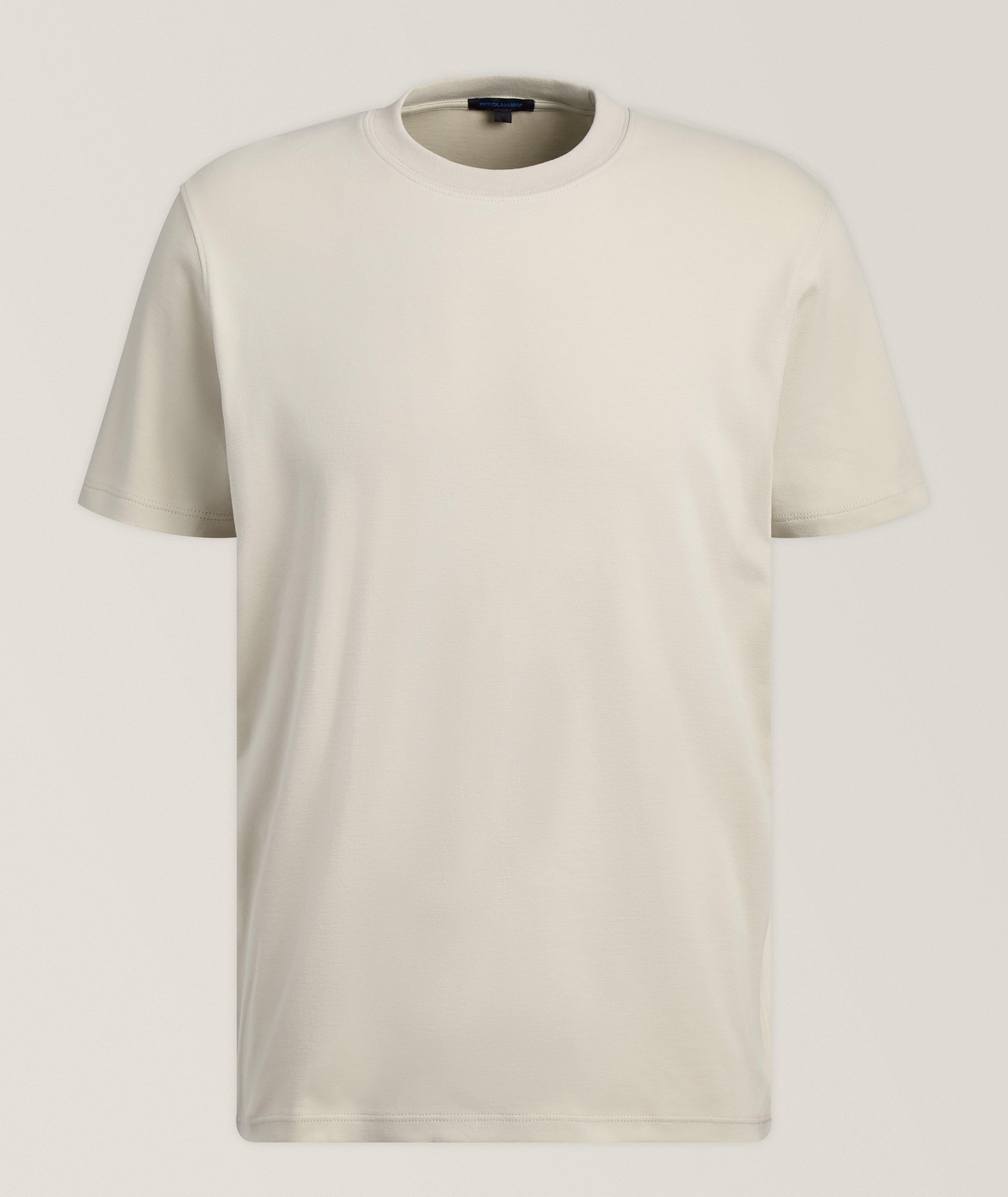 Stretch-Pima Cotton Brushed T-Shirt image 0