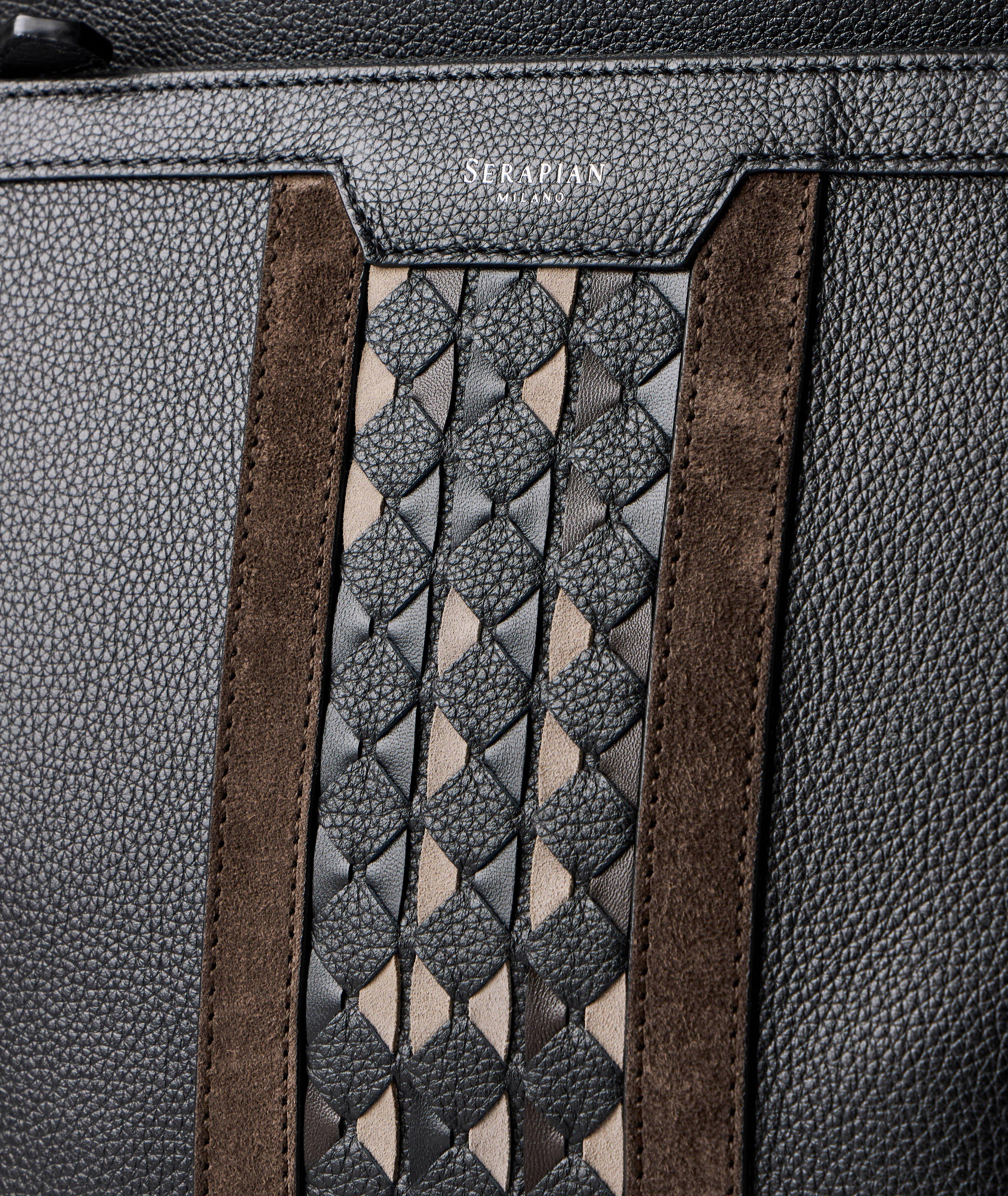 Two-Tone Cachemire Leather Mosaico Backpack image 3