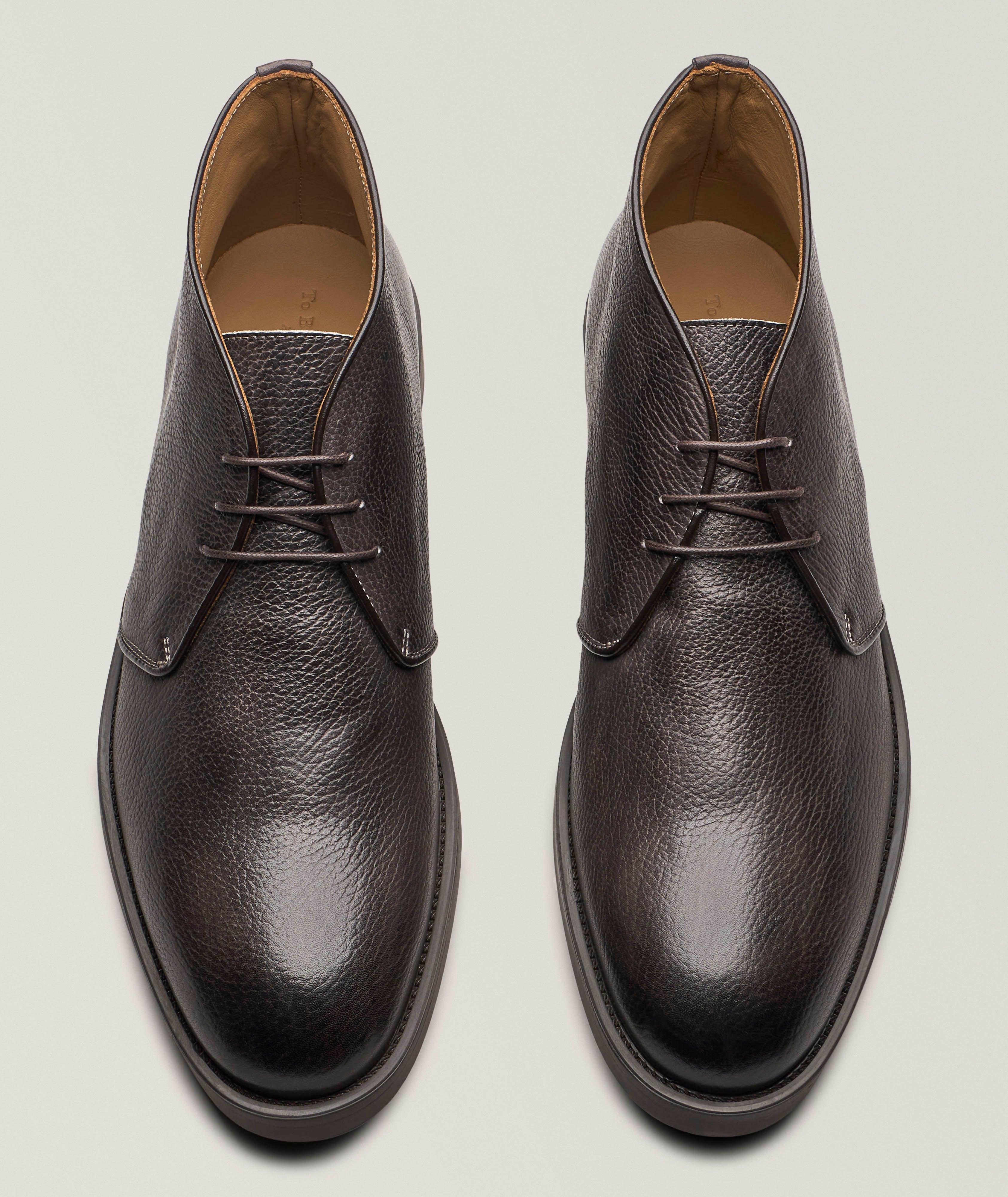 Norfolk Grained Leather Chukka Boots image 1