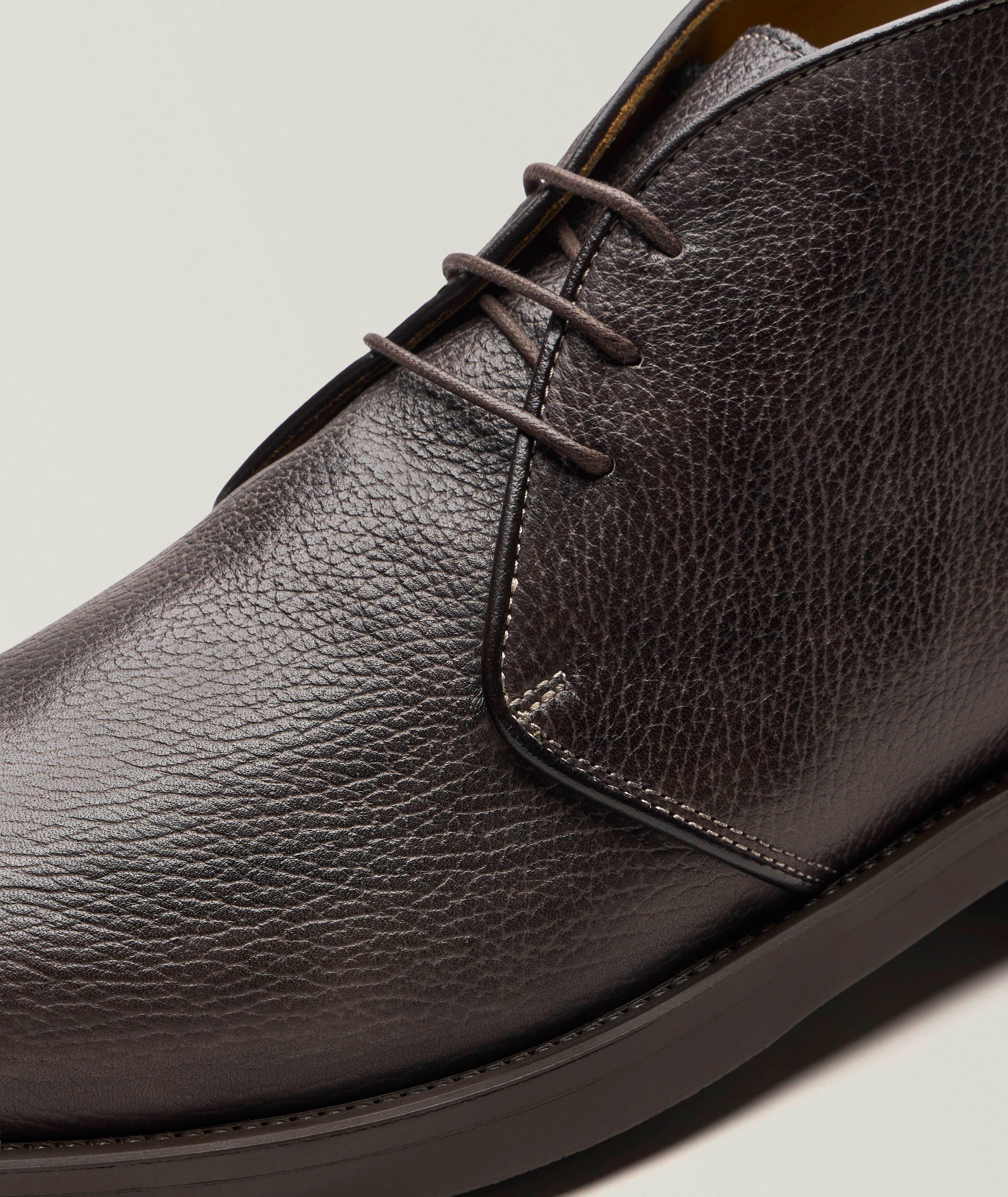 Norfolk Grained Leather Chukka Boots image 2