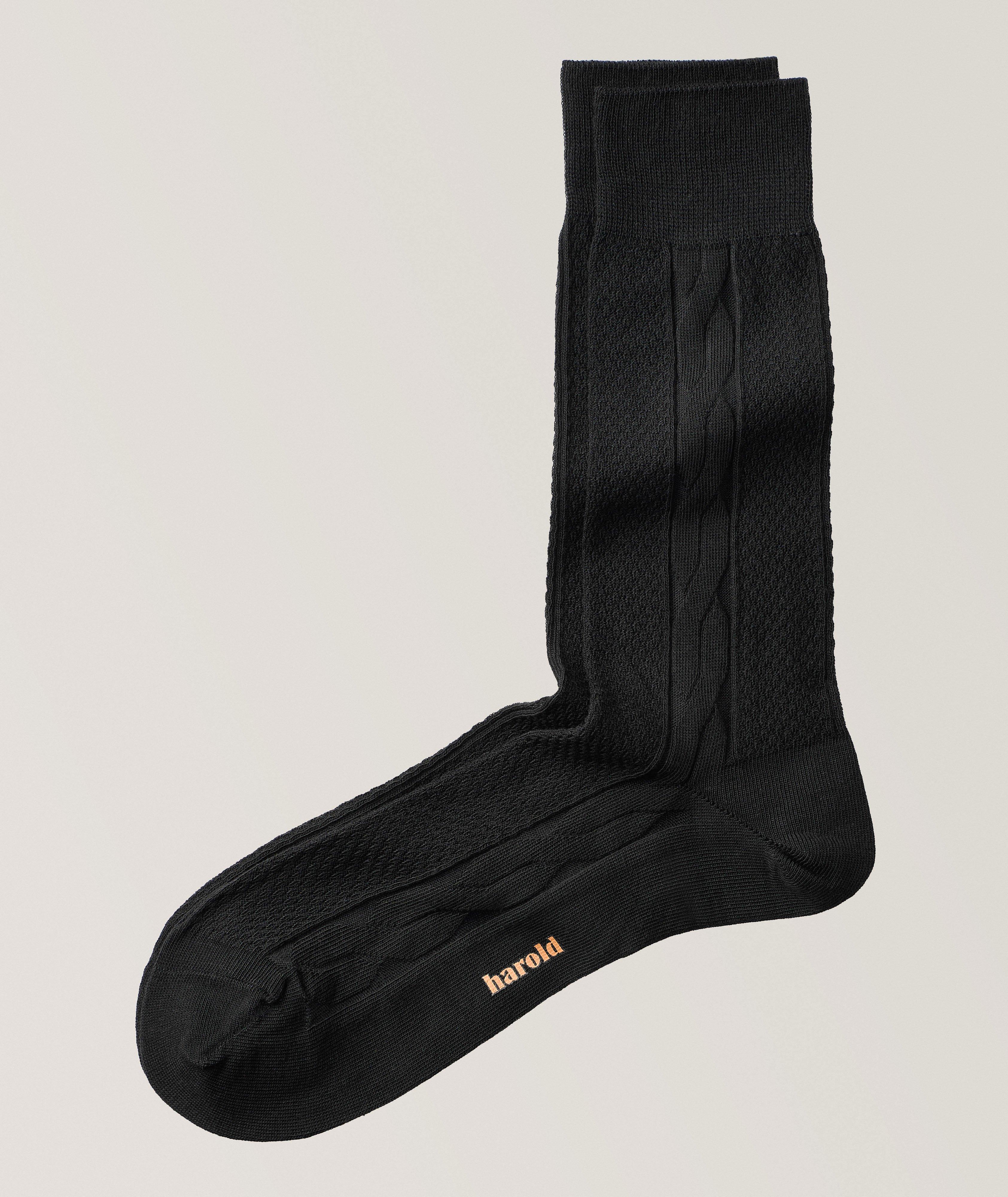 Harold Cable Stretch-Cotton Socks