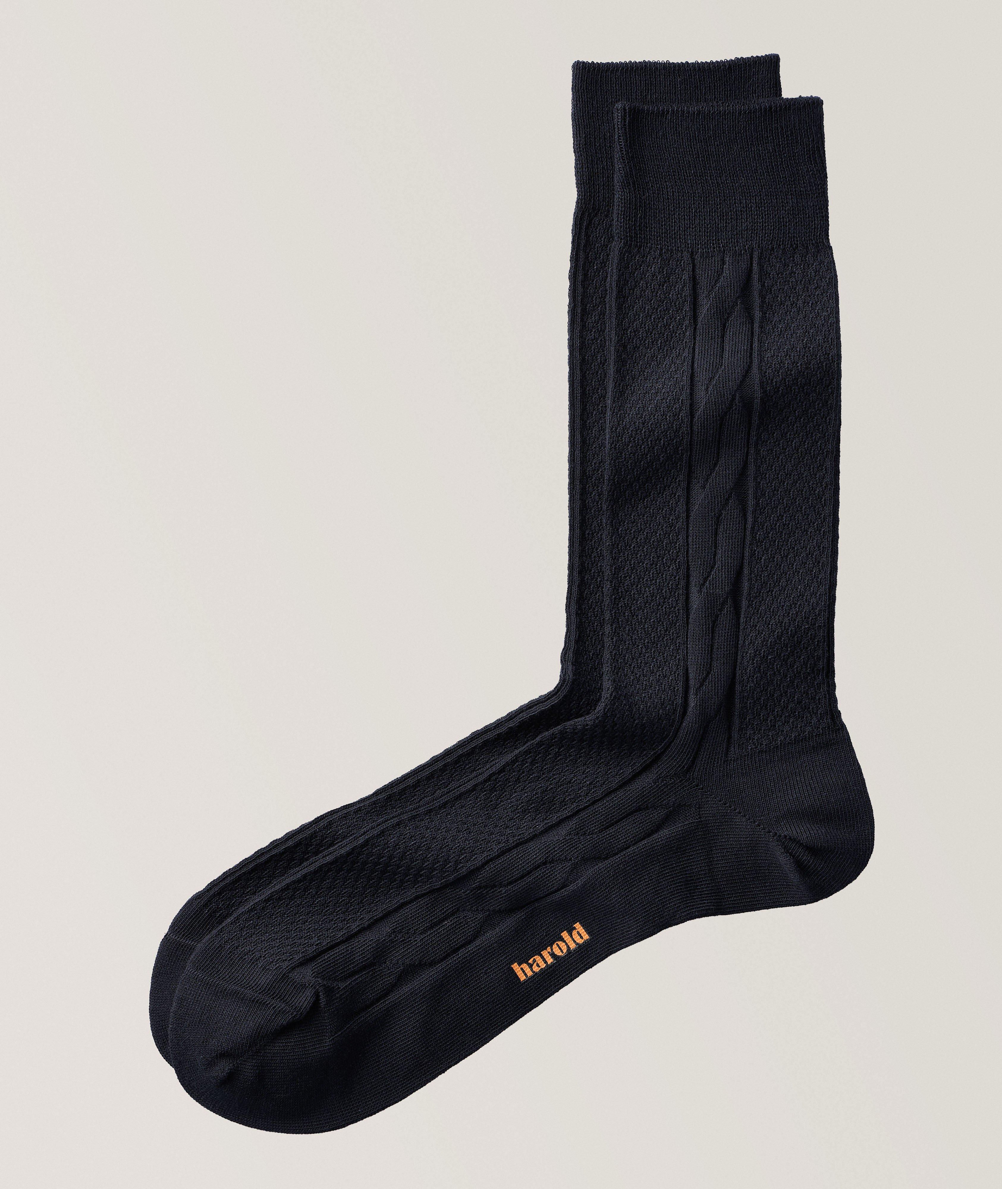 Harold Cable Stretch-Cotton Socks