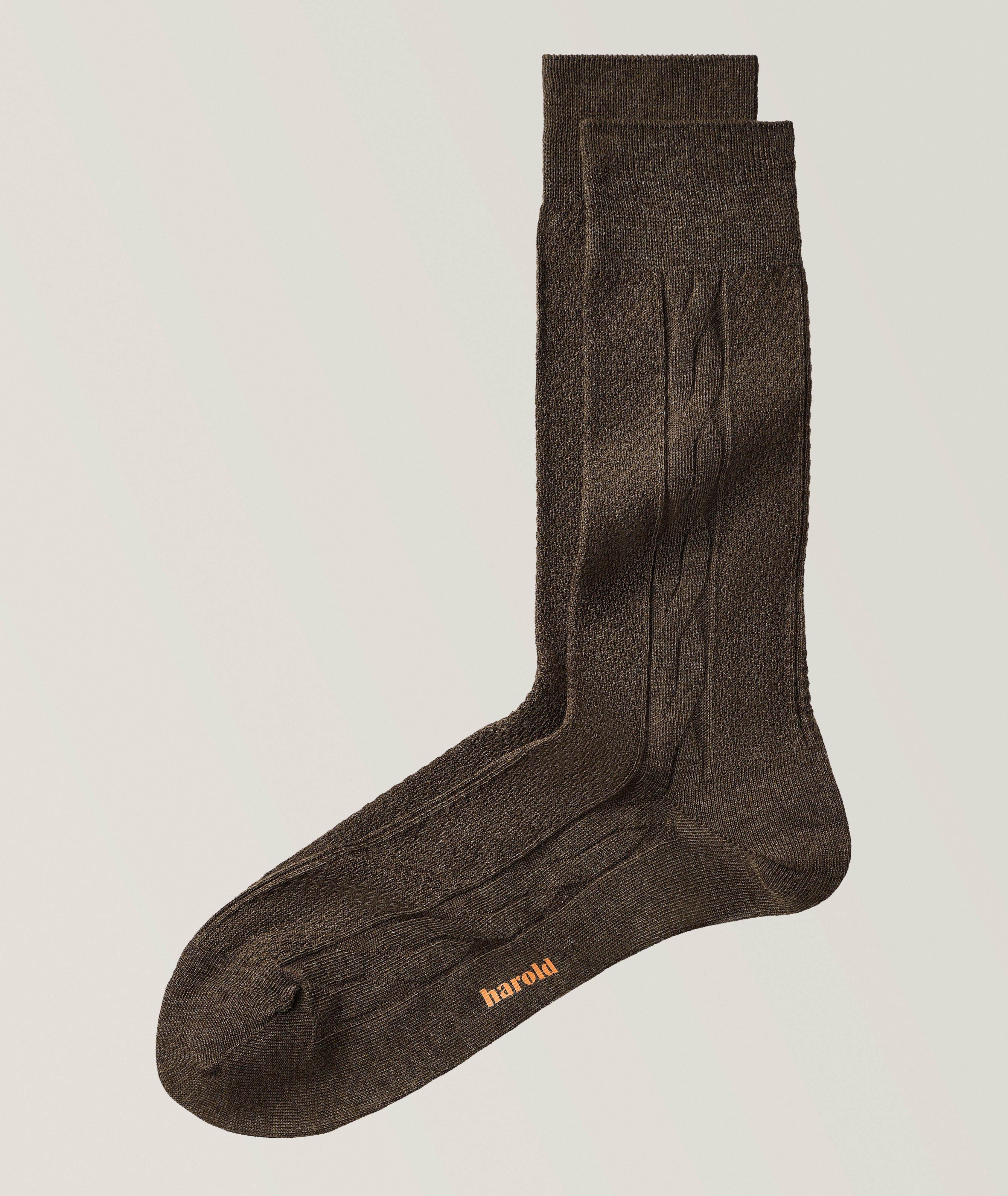 Harold Cable Stretch-Cotton Socks