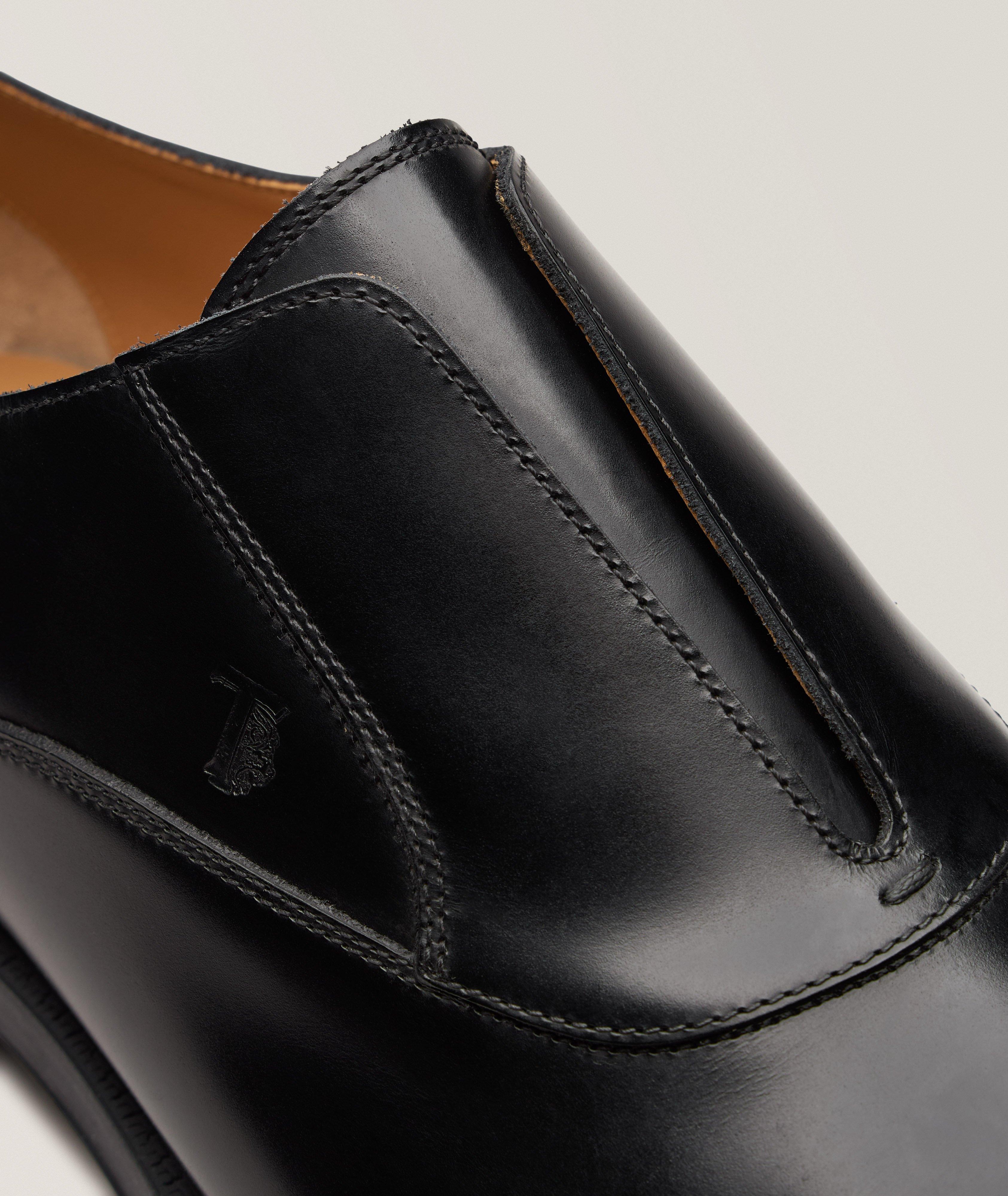 Leather Slip-On Oxfords image 2