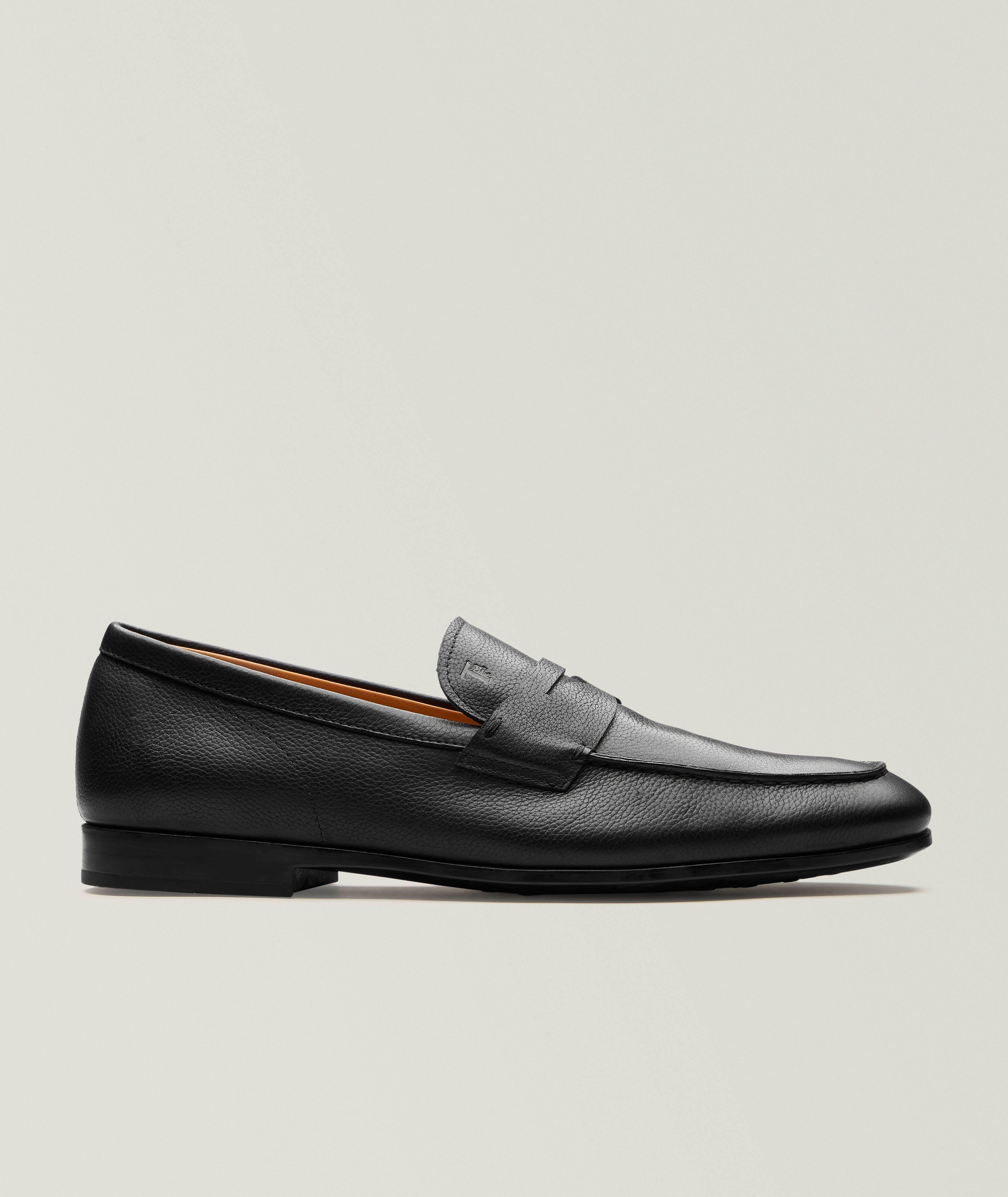 Tod's Grain Leather Penny Loafers 