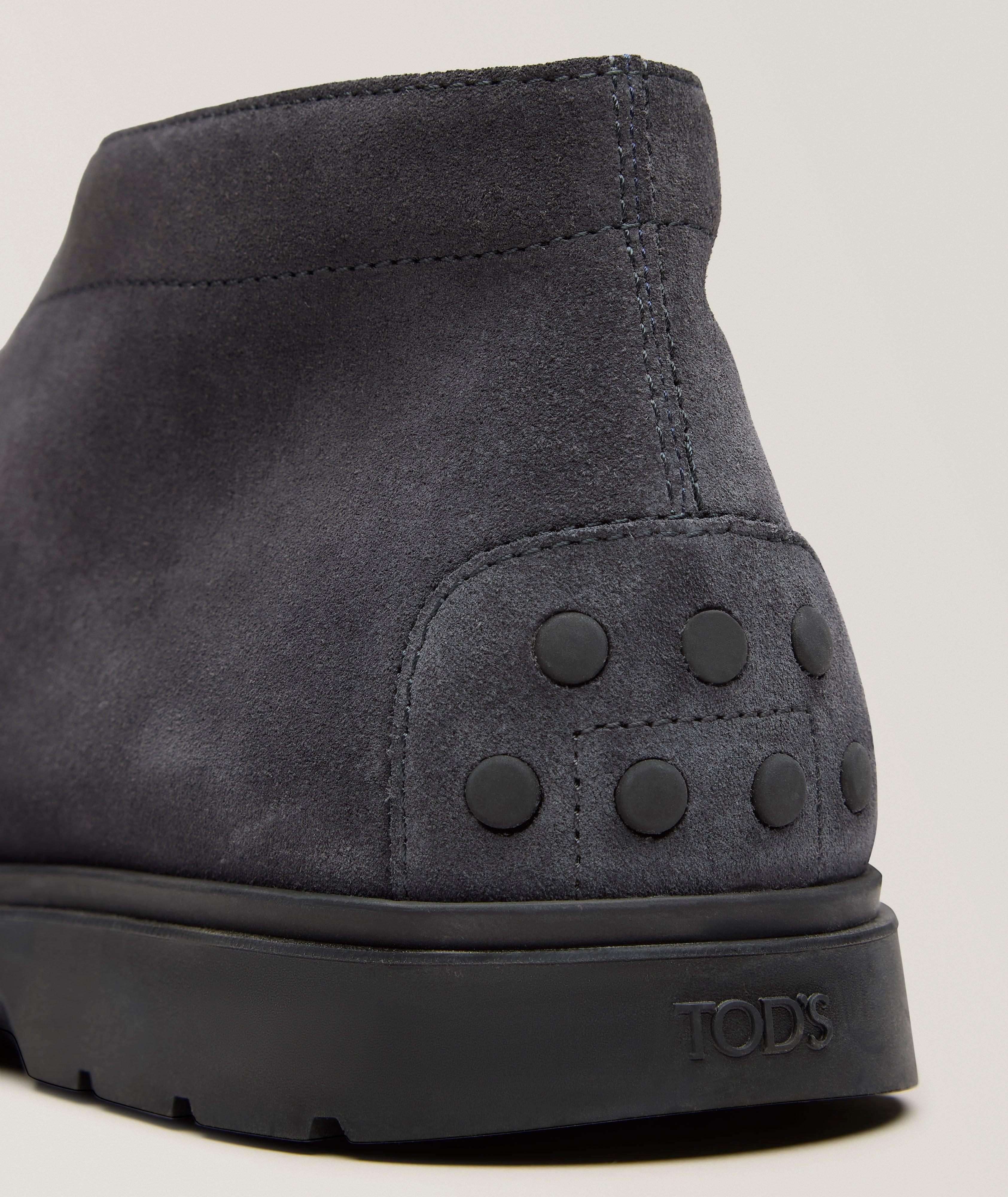 Suede Elastic-Lace Desert Boots image 4