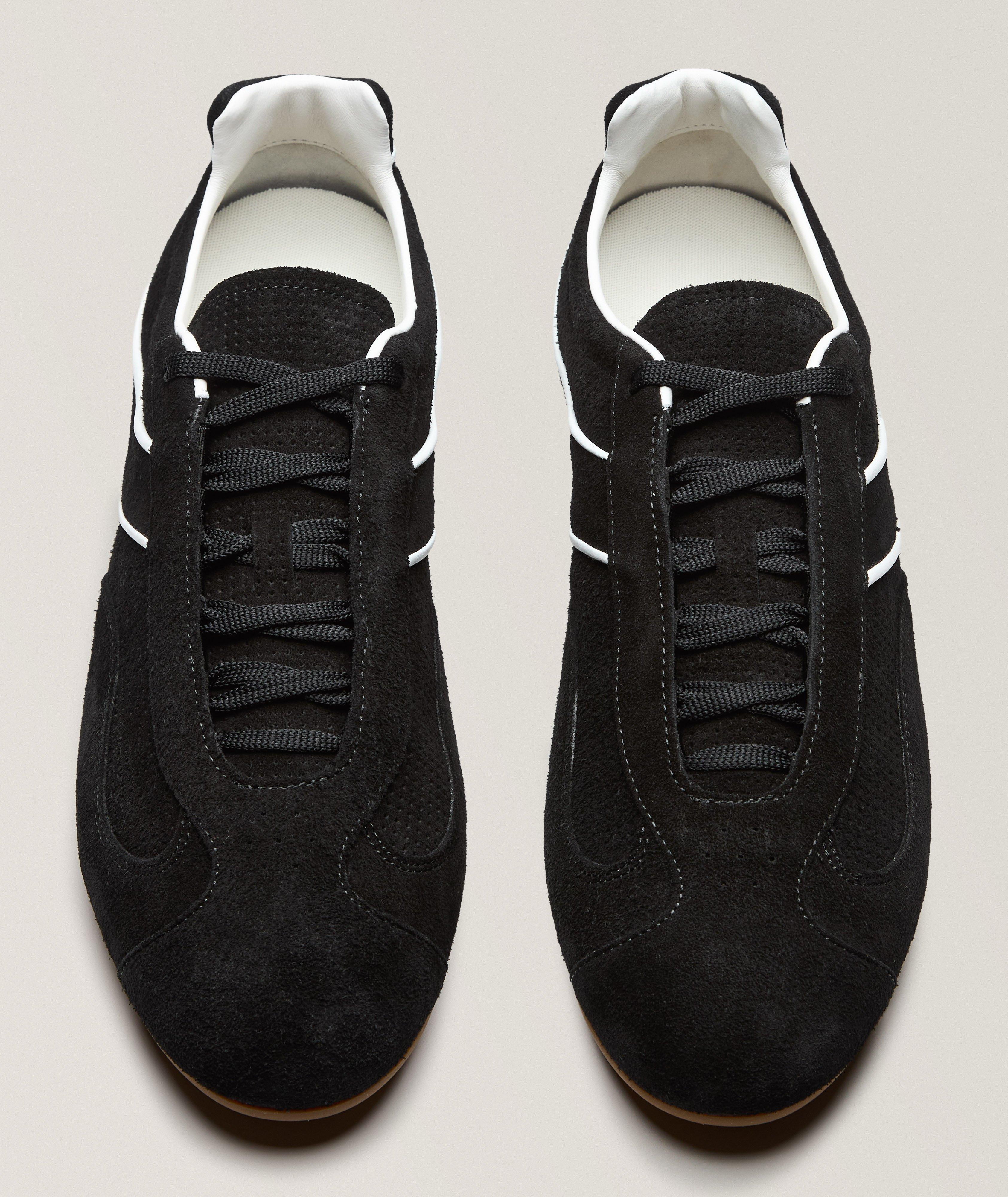 Lewis Perforated Suede Sneakers image 1