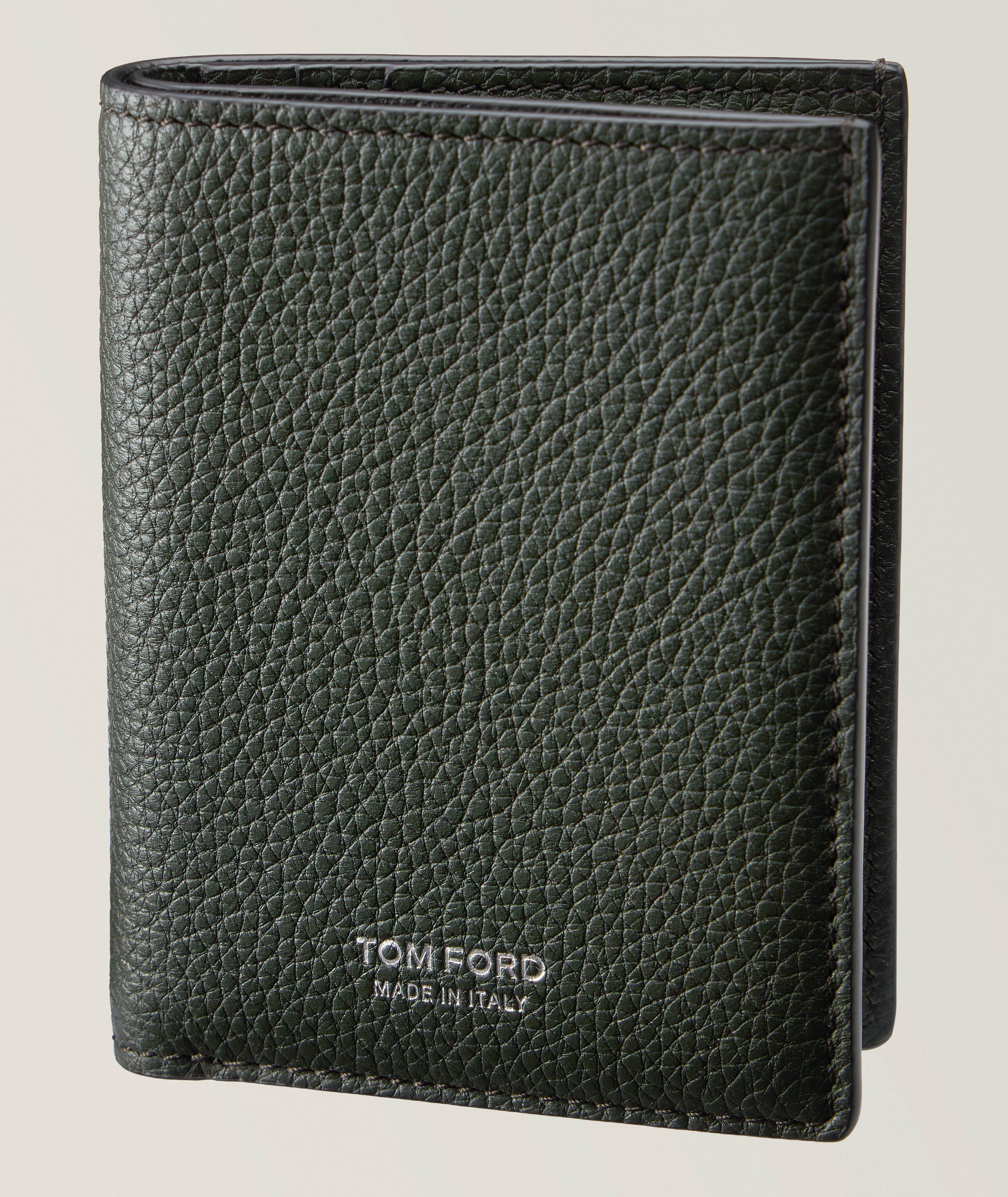 TOM FORD Grain Leather Folding Cardholder