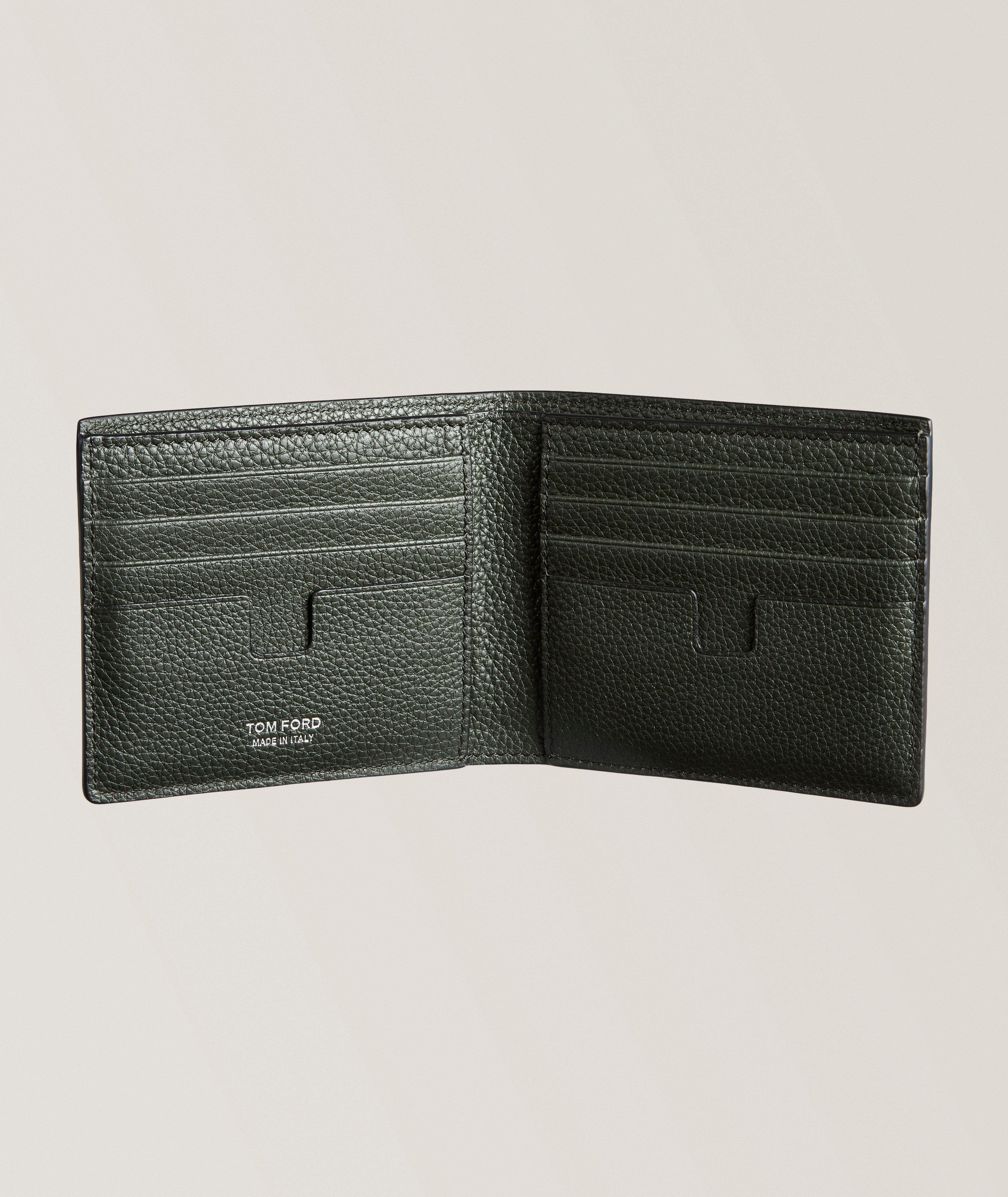 T-Line Grained Leather Bifold Wallet image 1