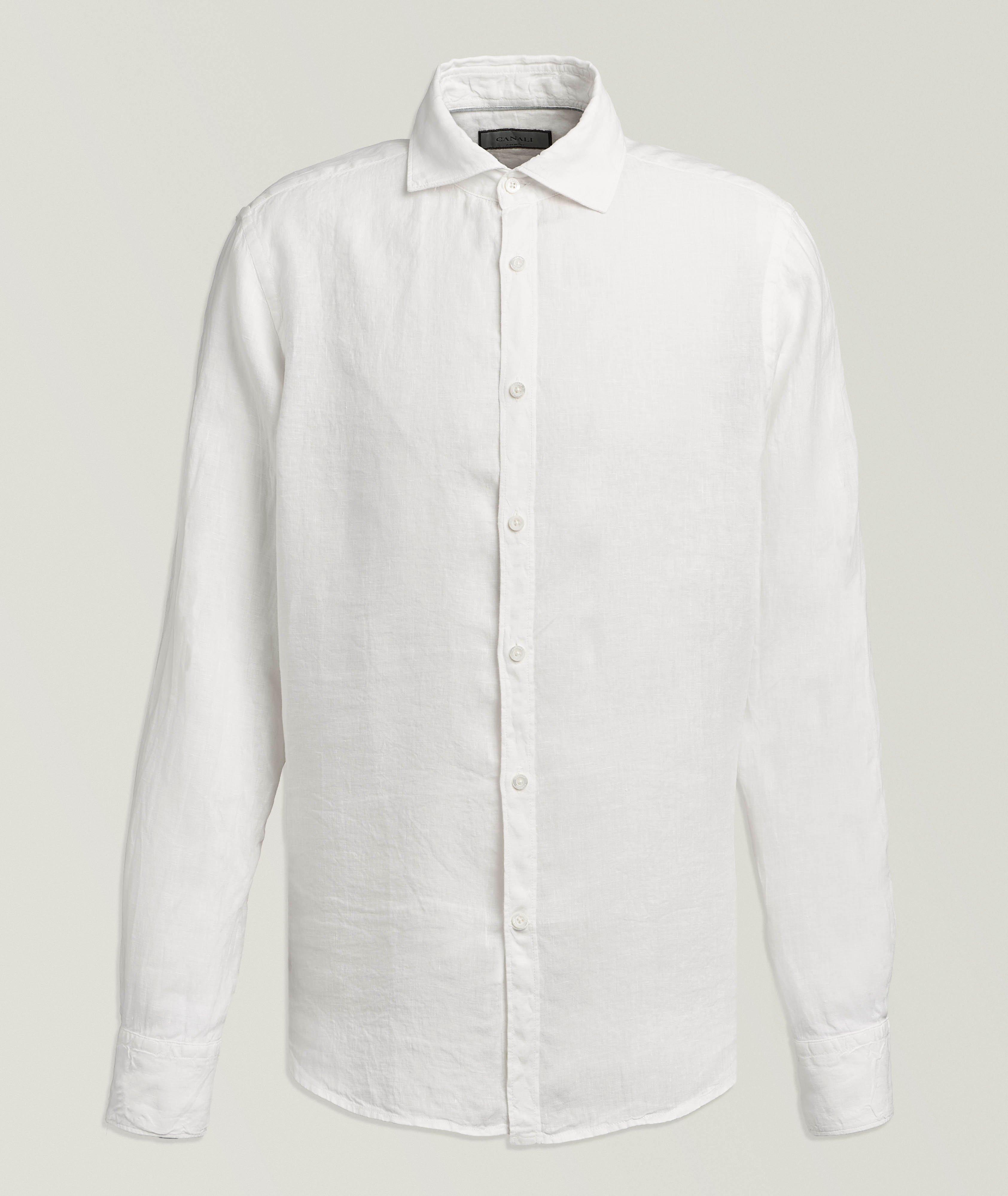 Garment-Dyed Linen Shirt image 0
