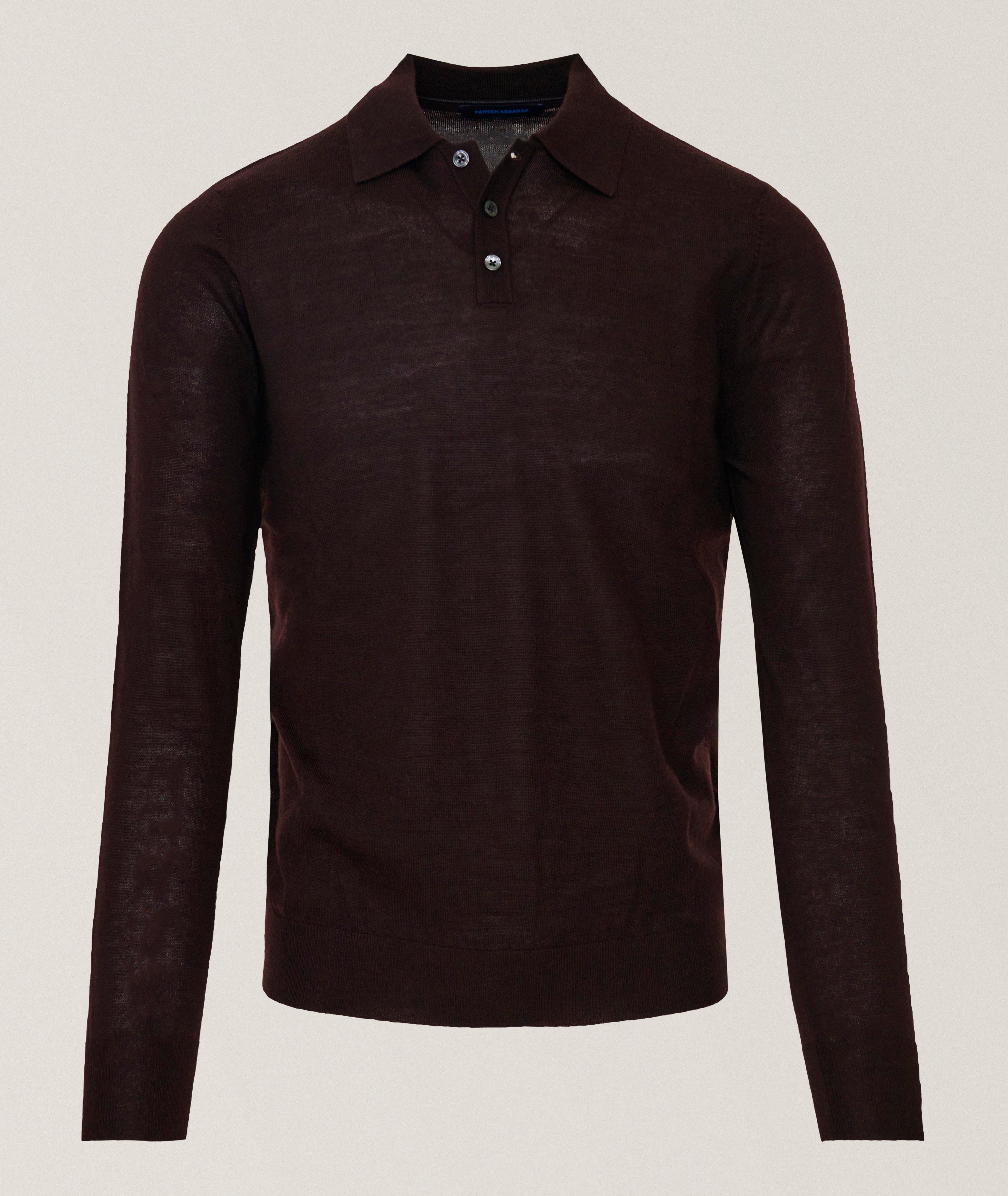 Patrick Assaraf Extrafine Merino Wool Polo
