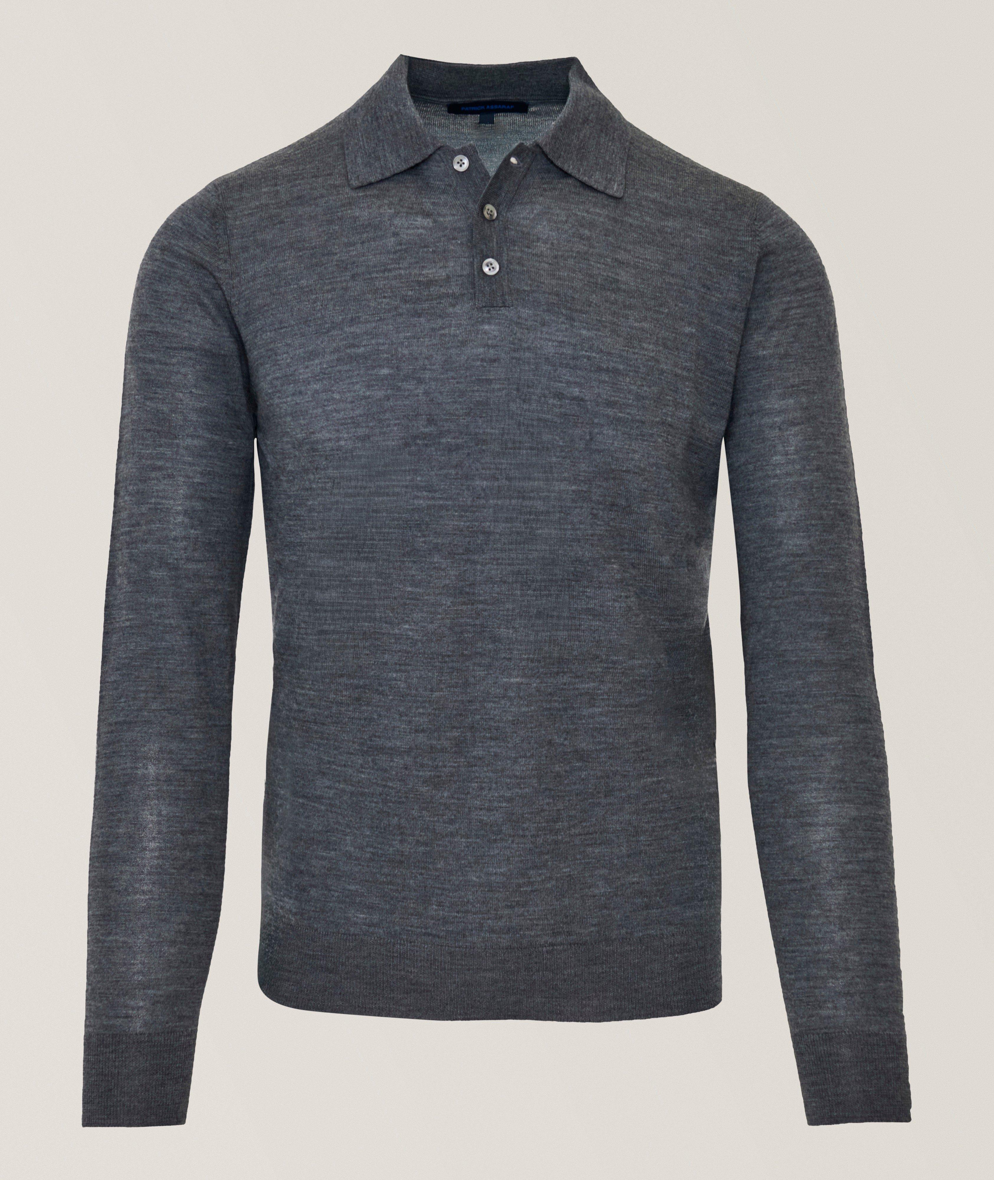 Patrick Assaraf Extrafine Merino Wool Polo
