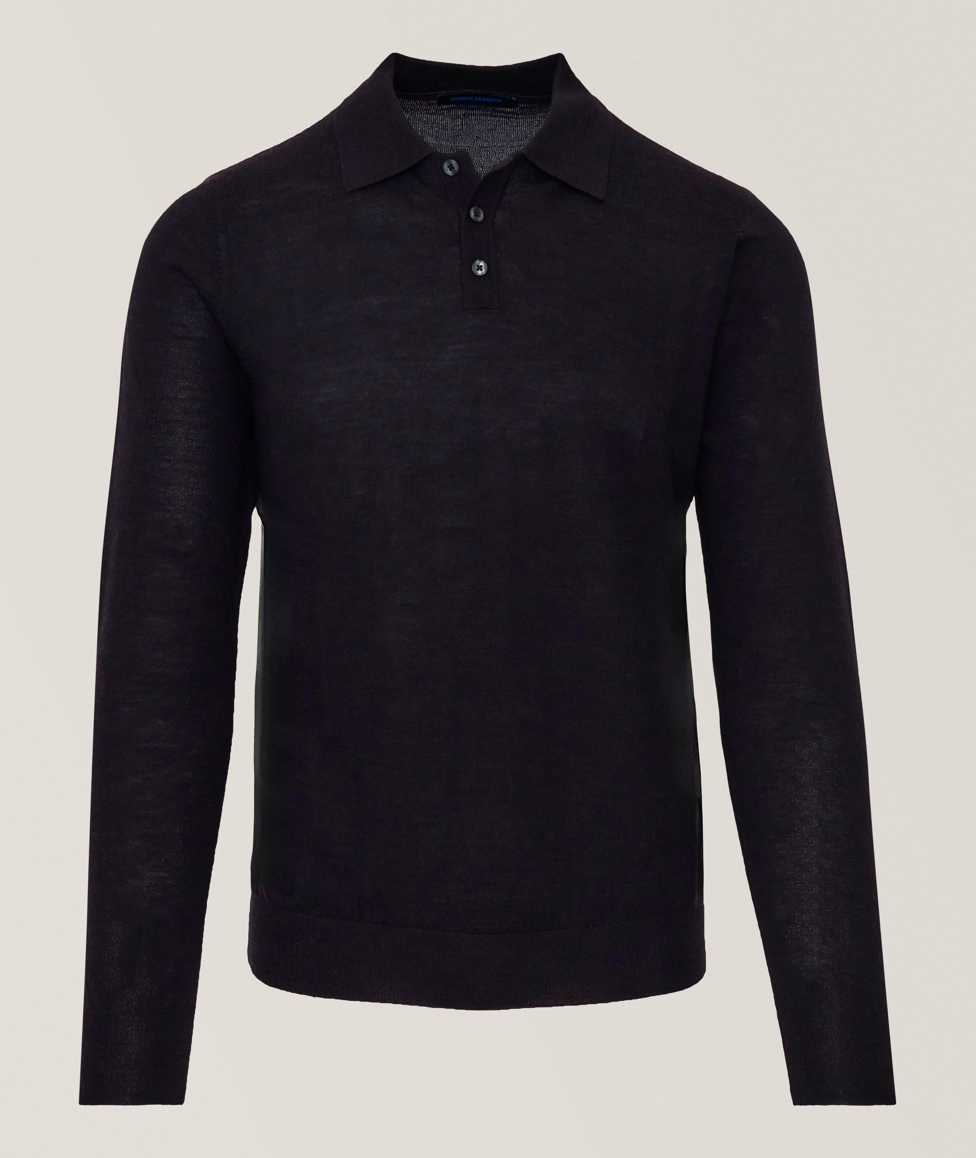 Patrick Assaraf Extrafine Merino Wool Polo