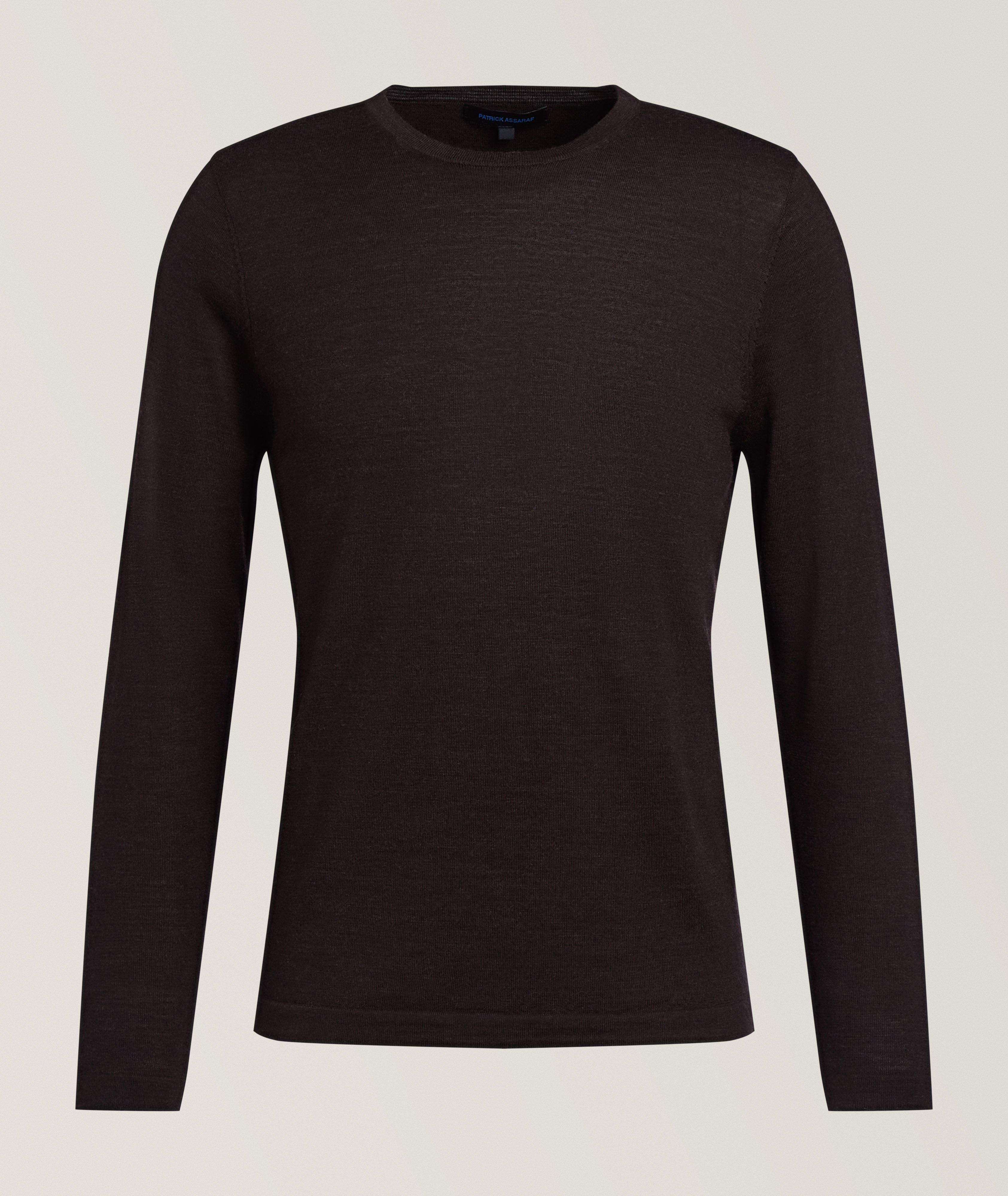 Patrick Assaraf Extrafine Merino Wool Crewneck Sweater
