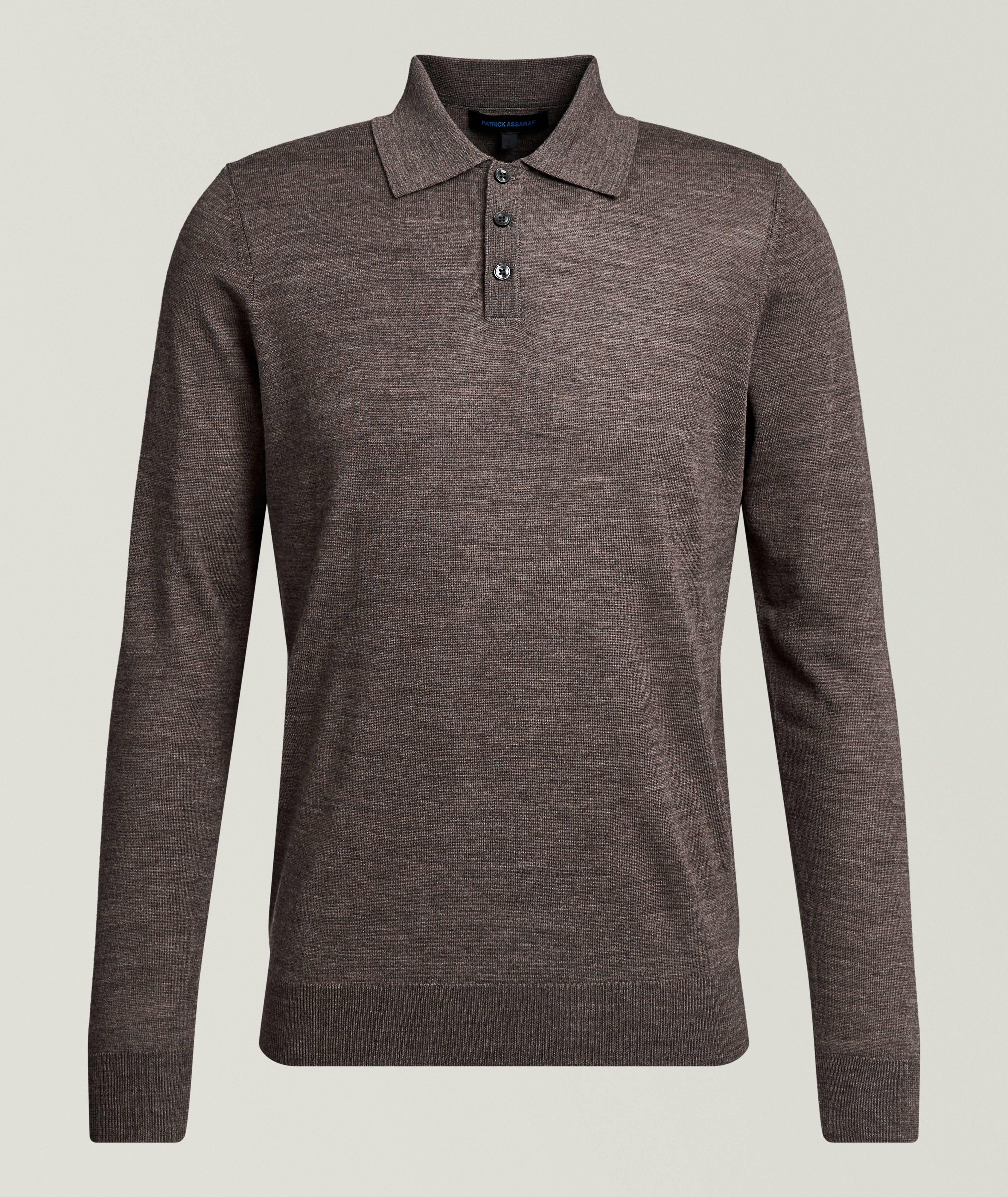 Patrick Assaraf Extrafine Merino Wool Polo