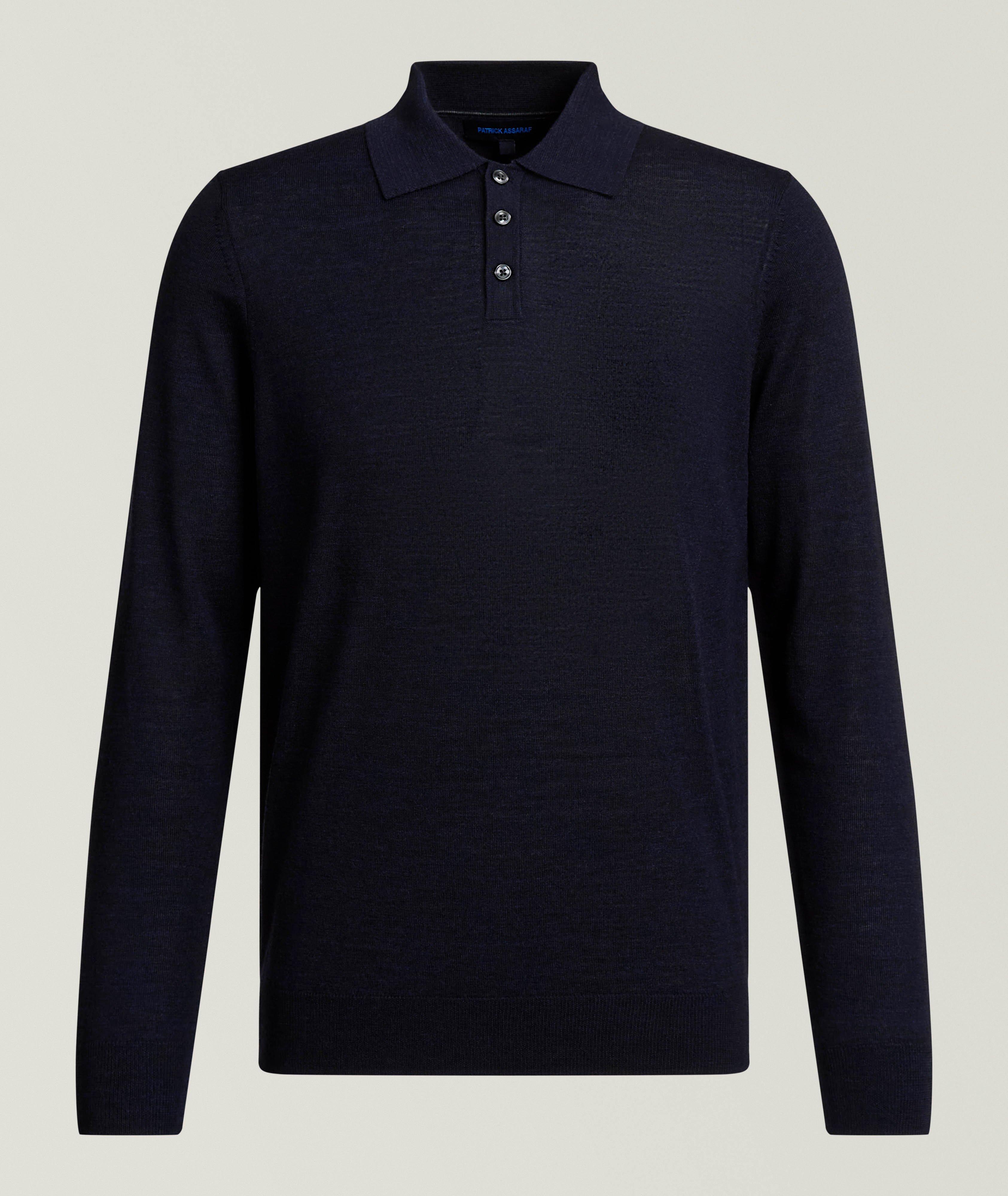 Patrick Assaraf Extrafine Merino Wool Polo