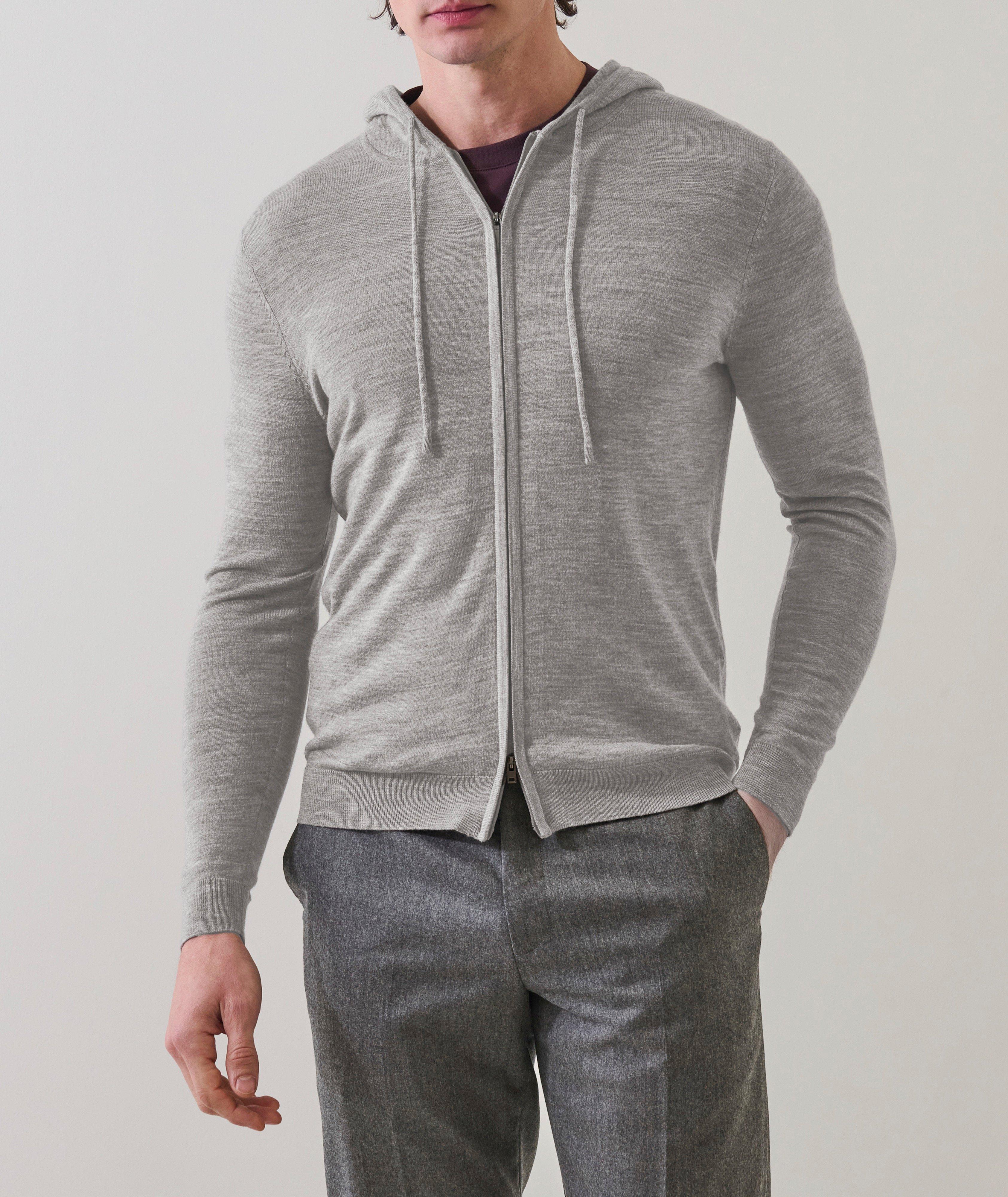 パトリックソダースタム　PATRIK SODERSTAMジップアップパーカー4 Patrick Assaraf Extrafine Full-Zip Hooded Sweater | Sweaters