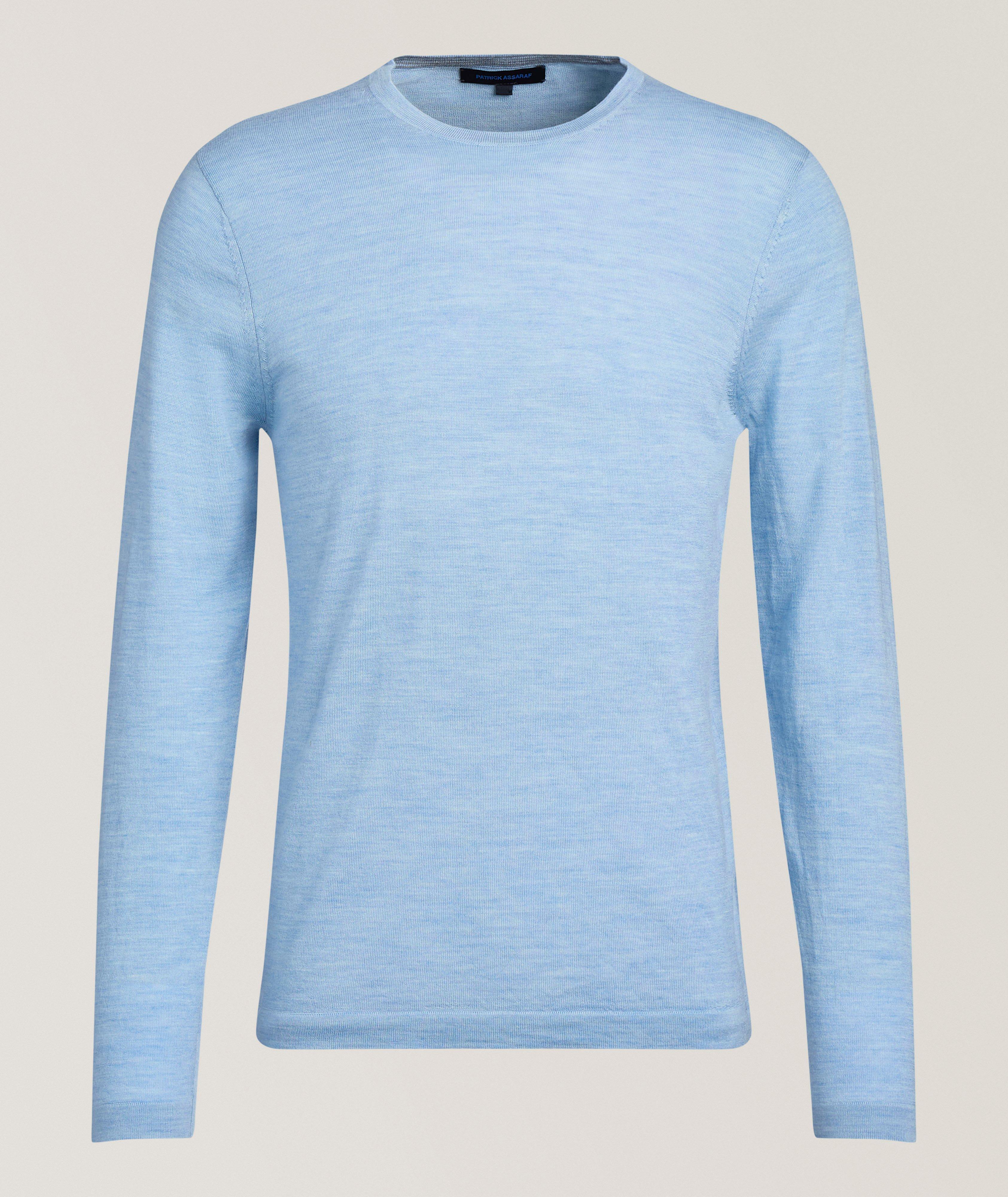 Patrick Assaraf Extrafine Merino Wool Crewneck Sweater