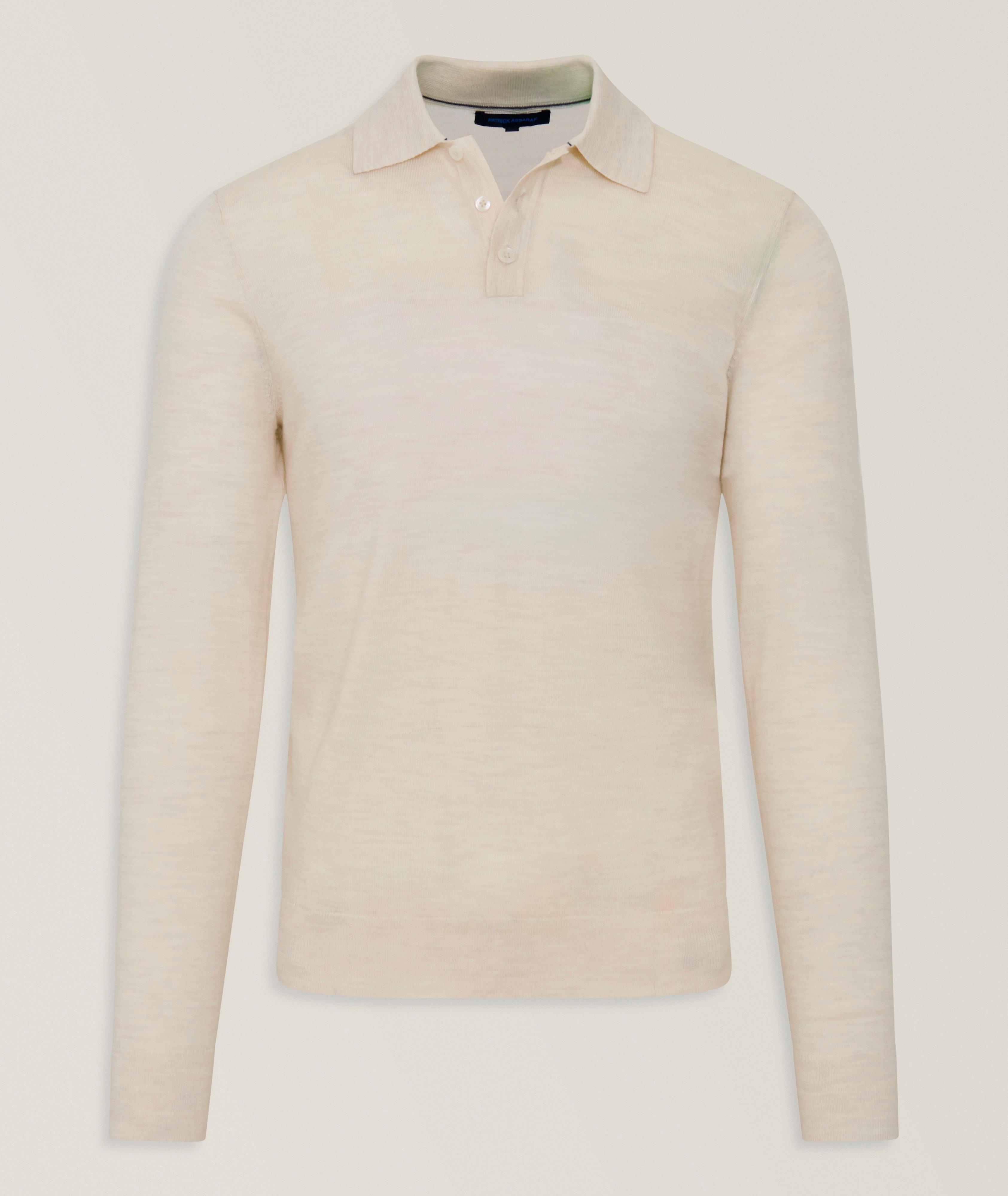 Patrick Assaraf Extrafine Merino Wool Polo