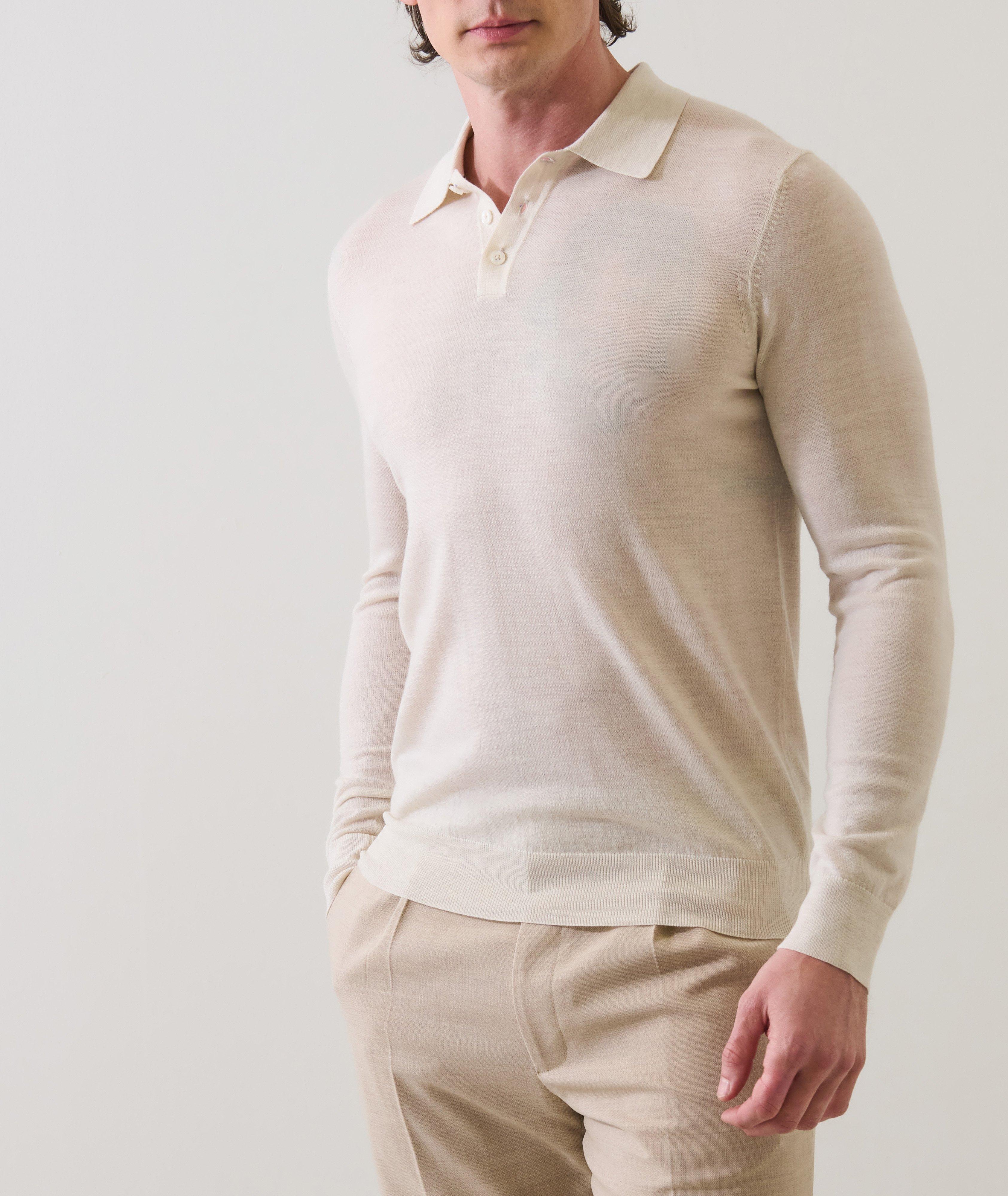 Polo laine mérinos extrafine image 3