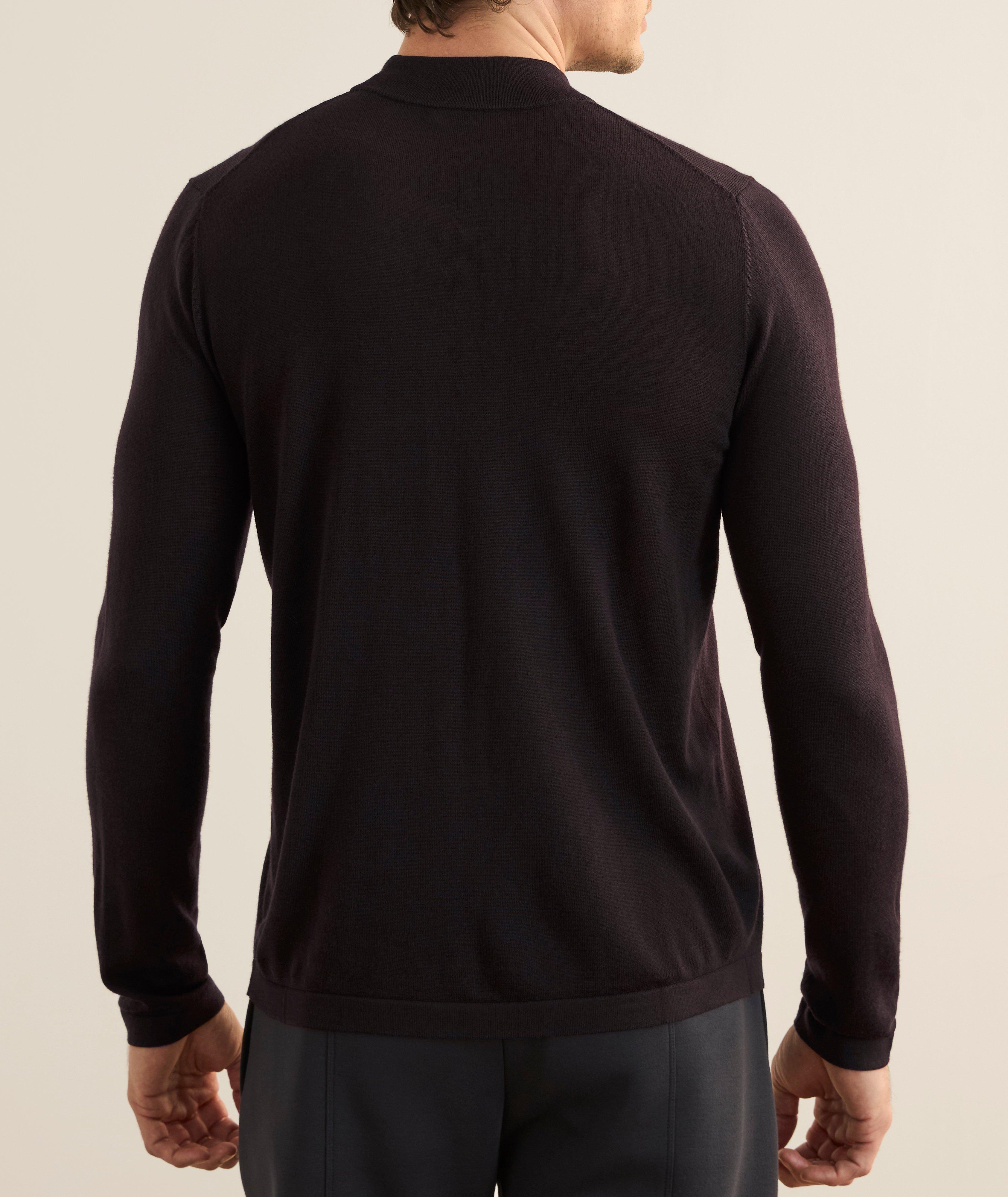 Extrafine Merino Wool Mock Neck Sweater image 2