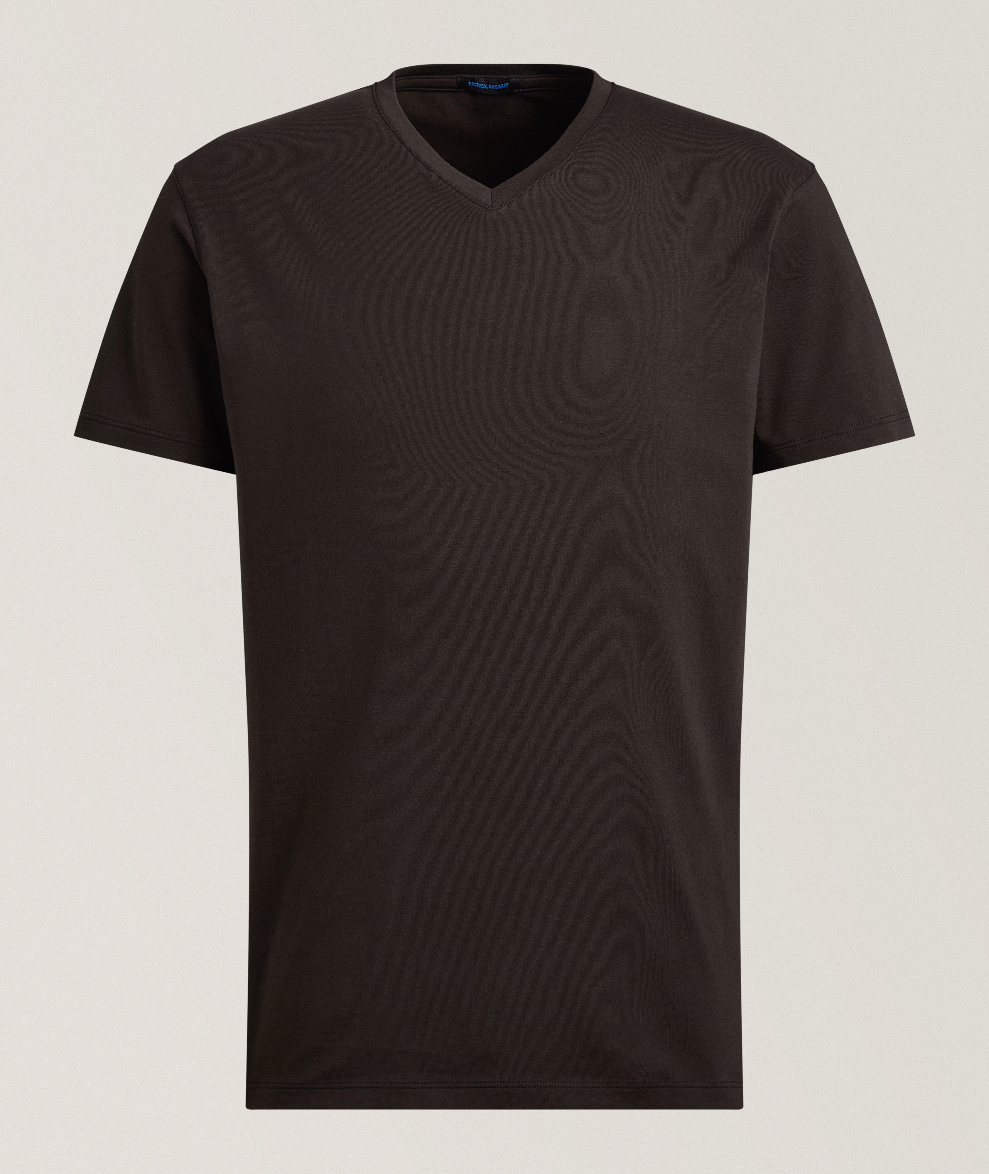 Patrick Assaraf Stretch-Pima Cotton V-Neck T-Shirt