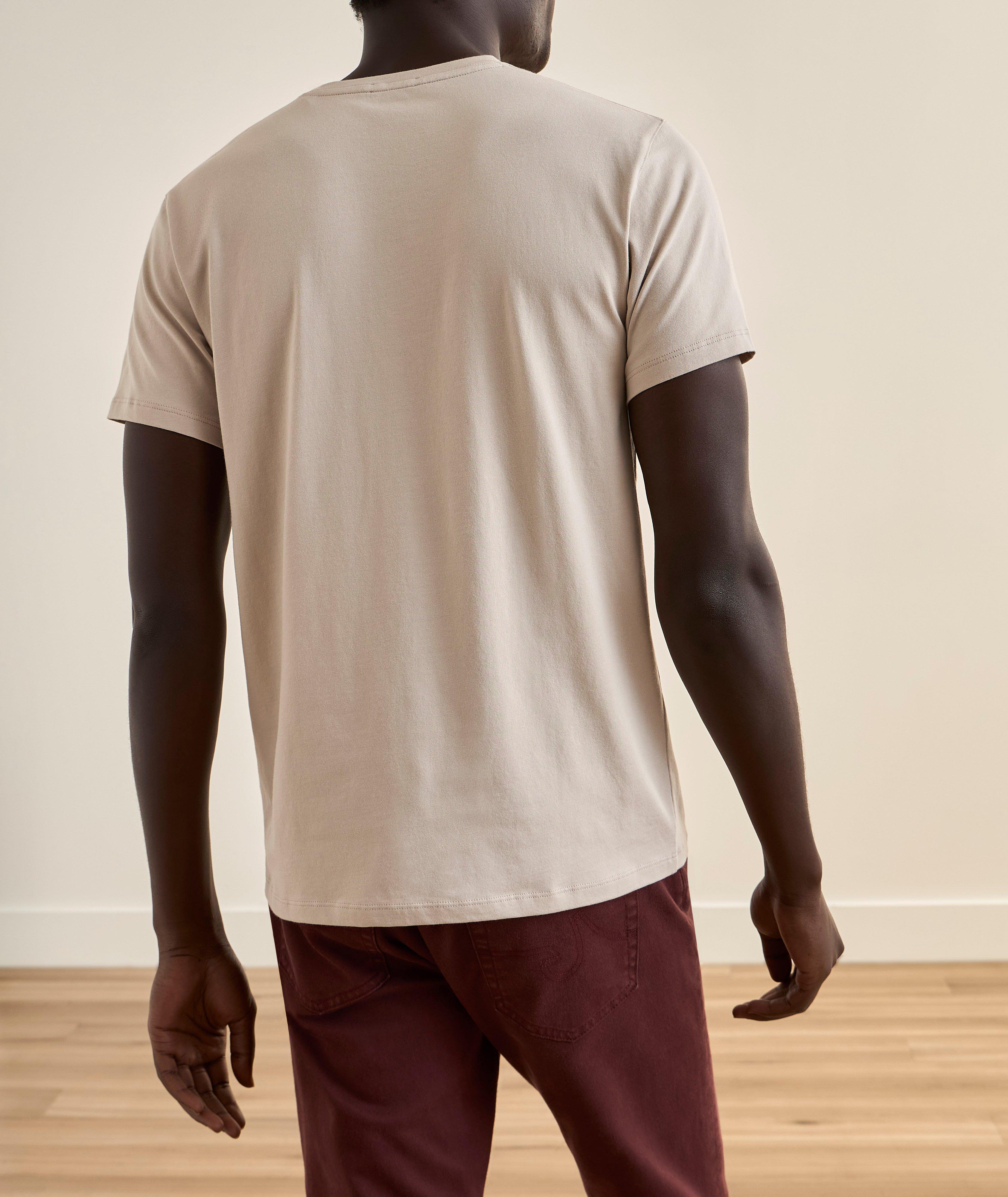 Stretch-Pima Cotton V-Neck T-Shirt image 2