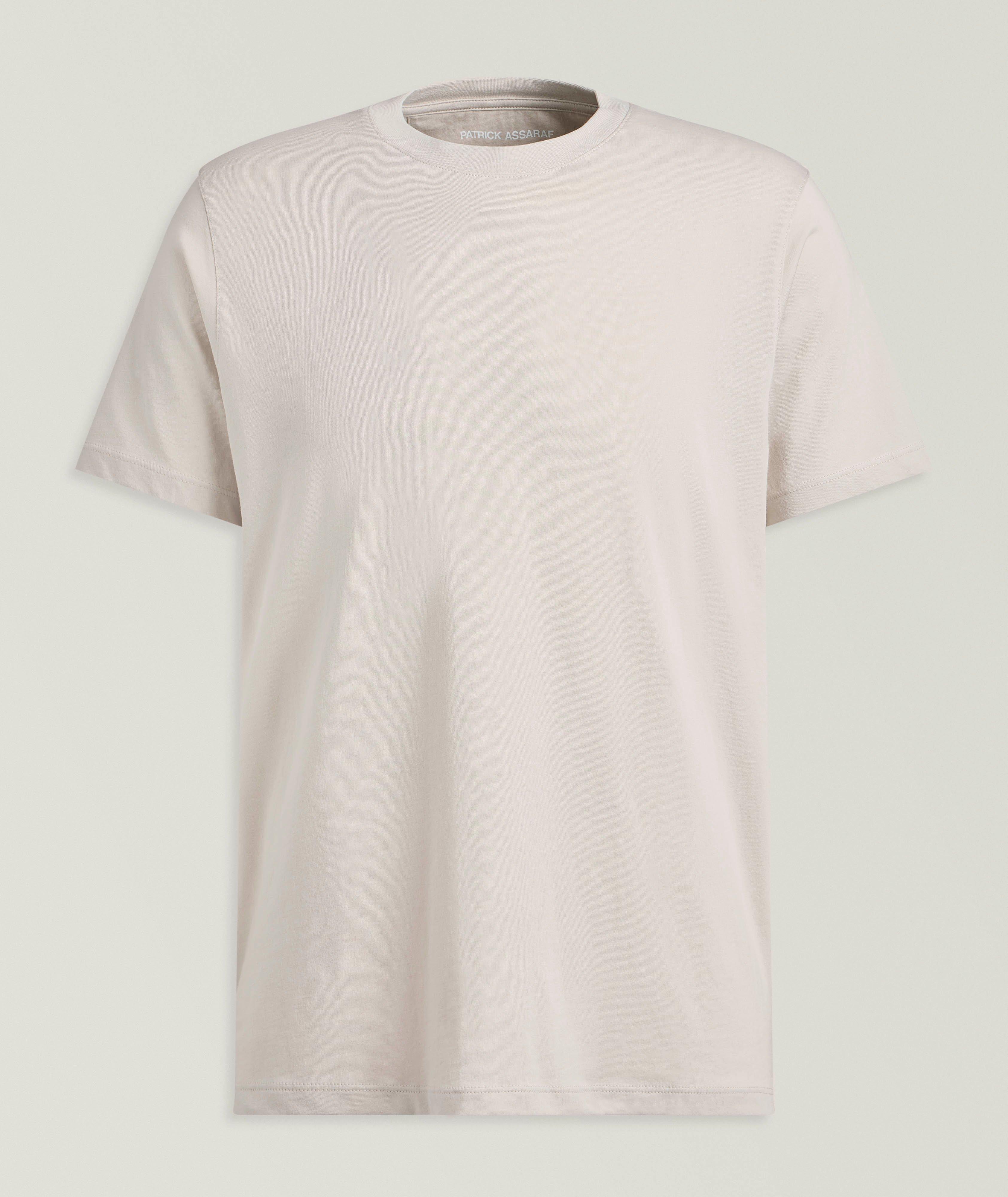Patrick Assaraf Organic Pima Cotton High Neck T-Shirt
