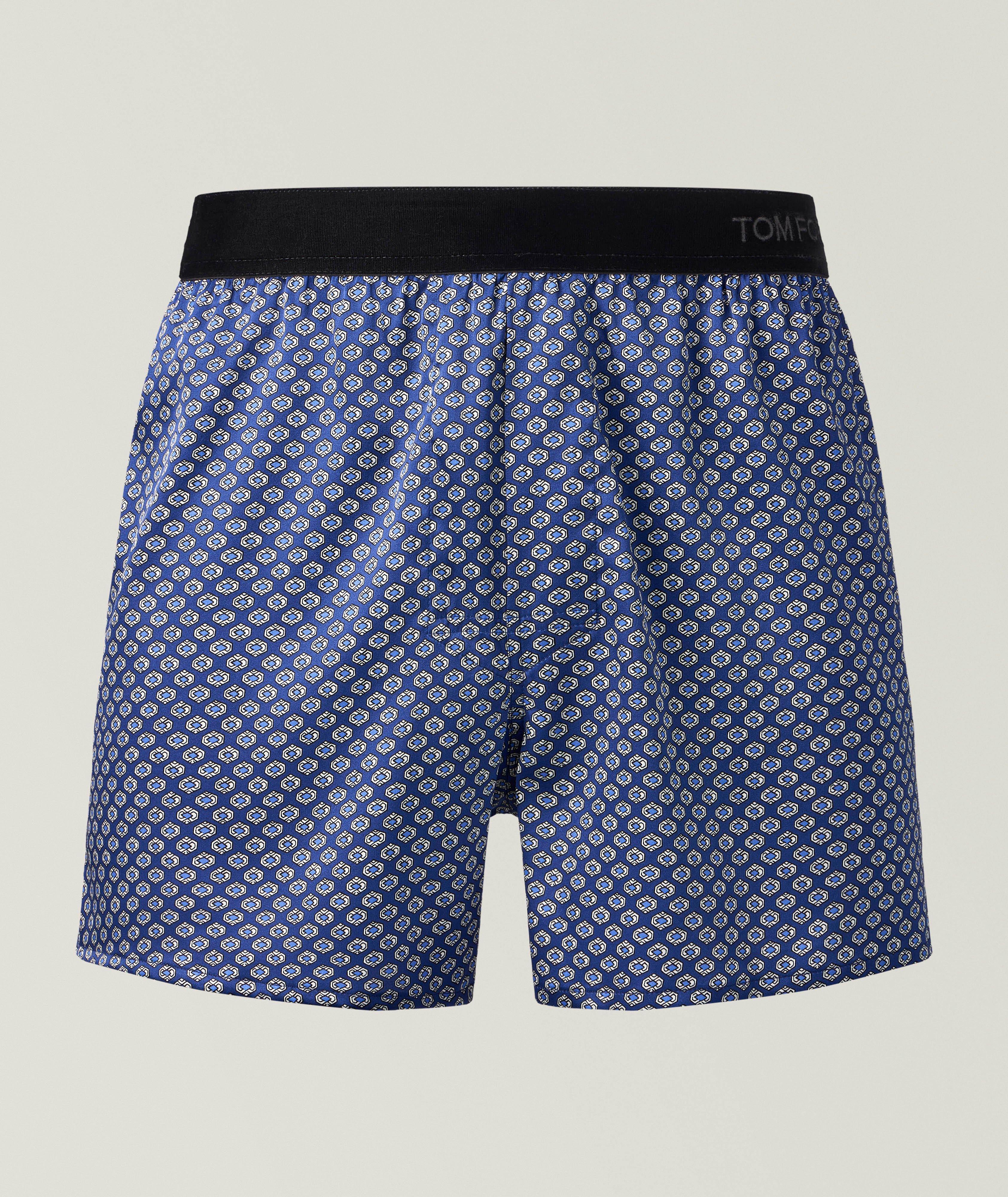 TOM FORD Charvet-Print Stretch-Silk Boxers