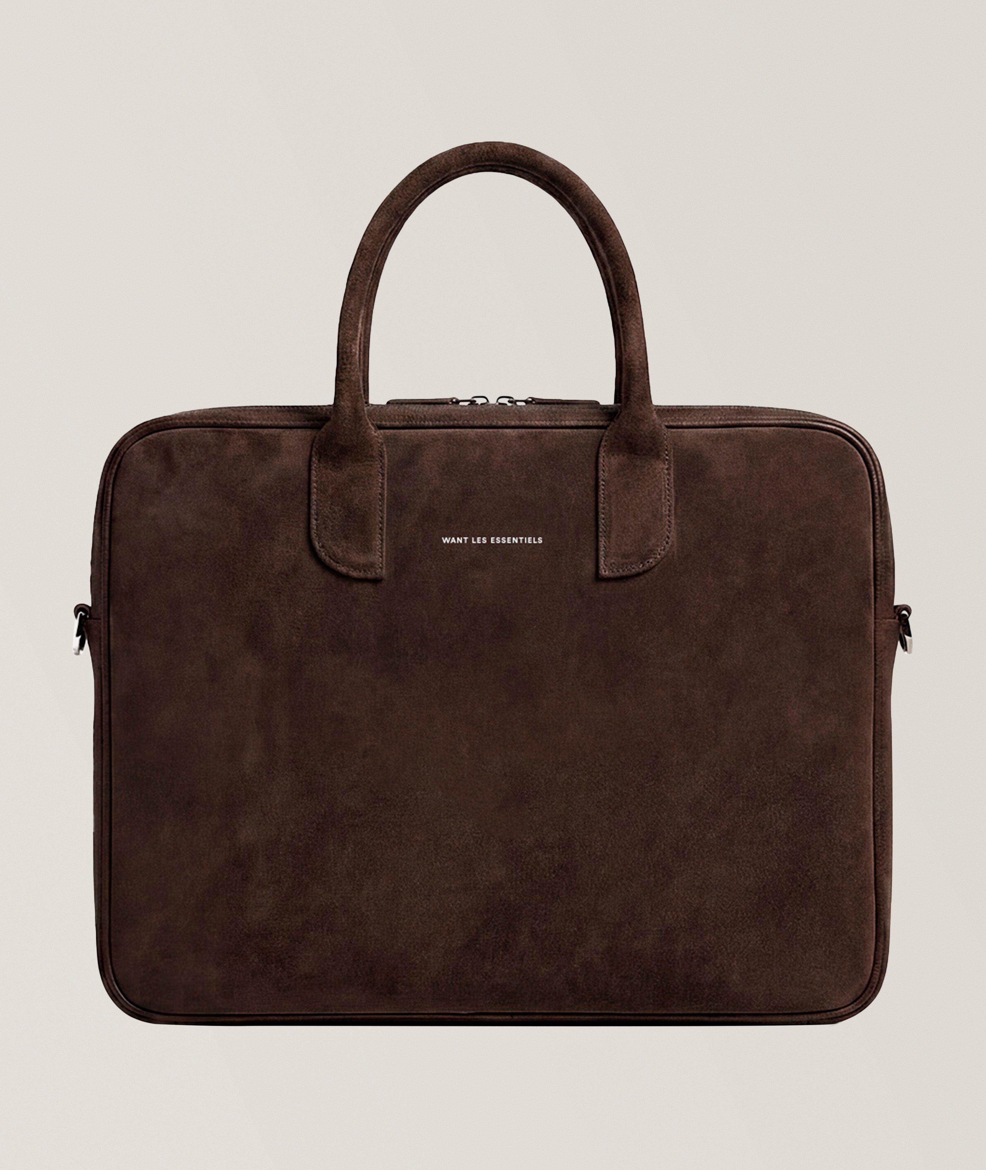 Want Les Essentiels Lesage Suede Briefcase 