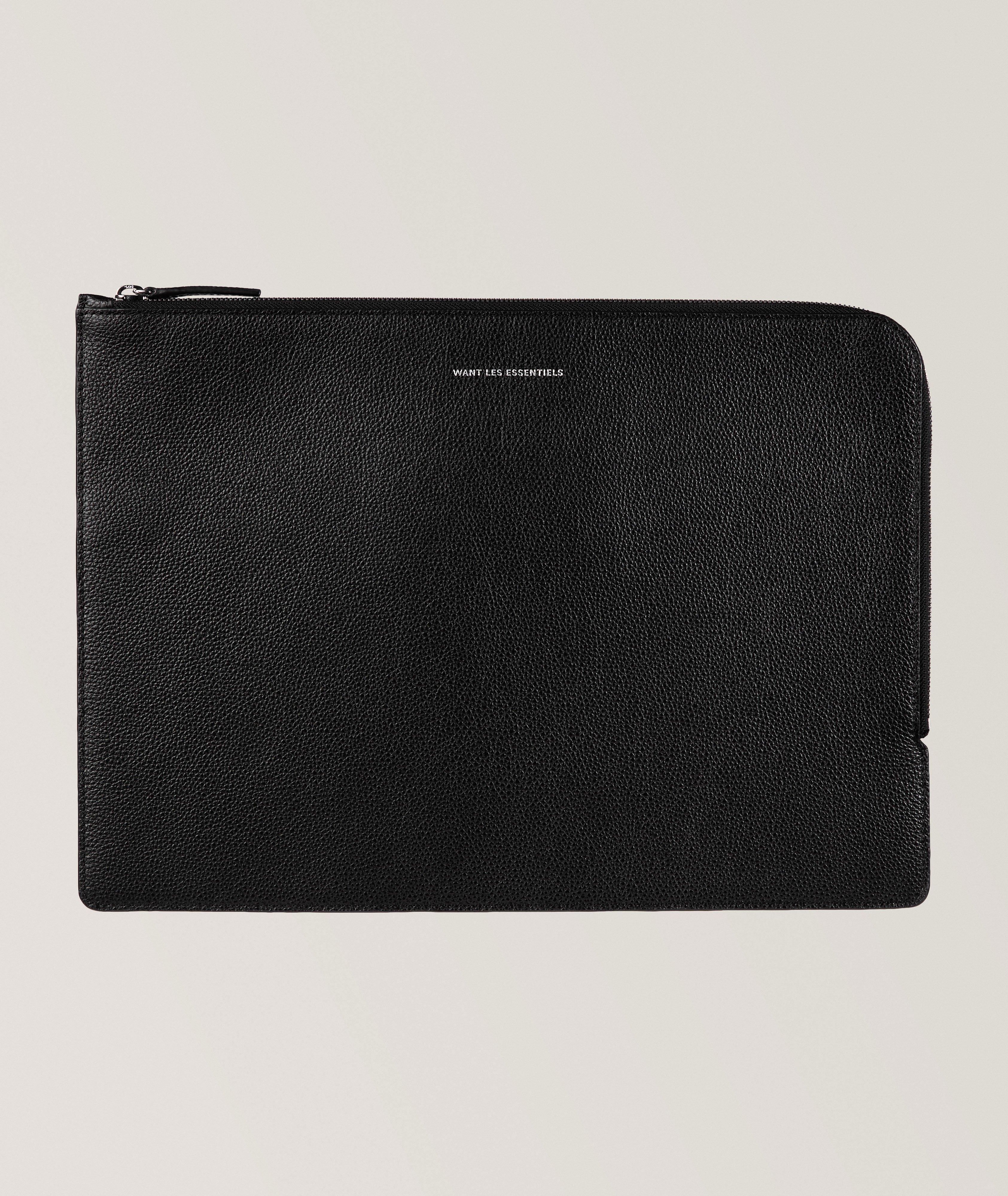 Want Les Essentiels Alto Pebble-Grained Leather Computer Sleeve 
