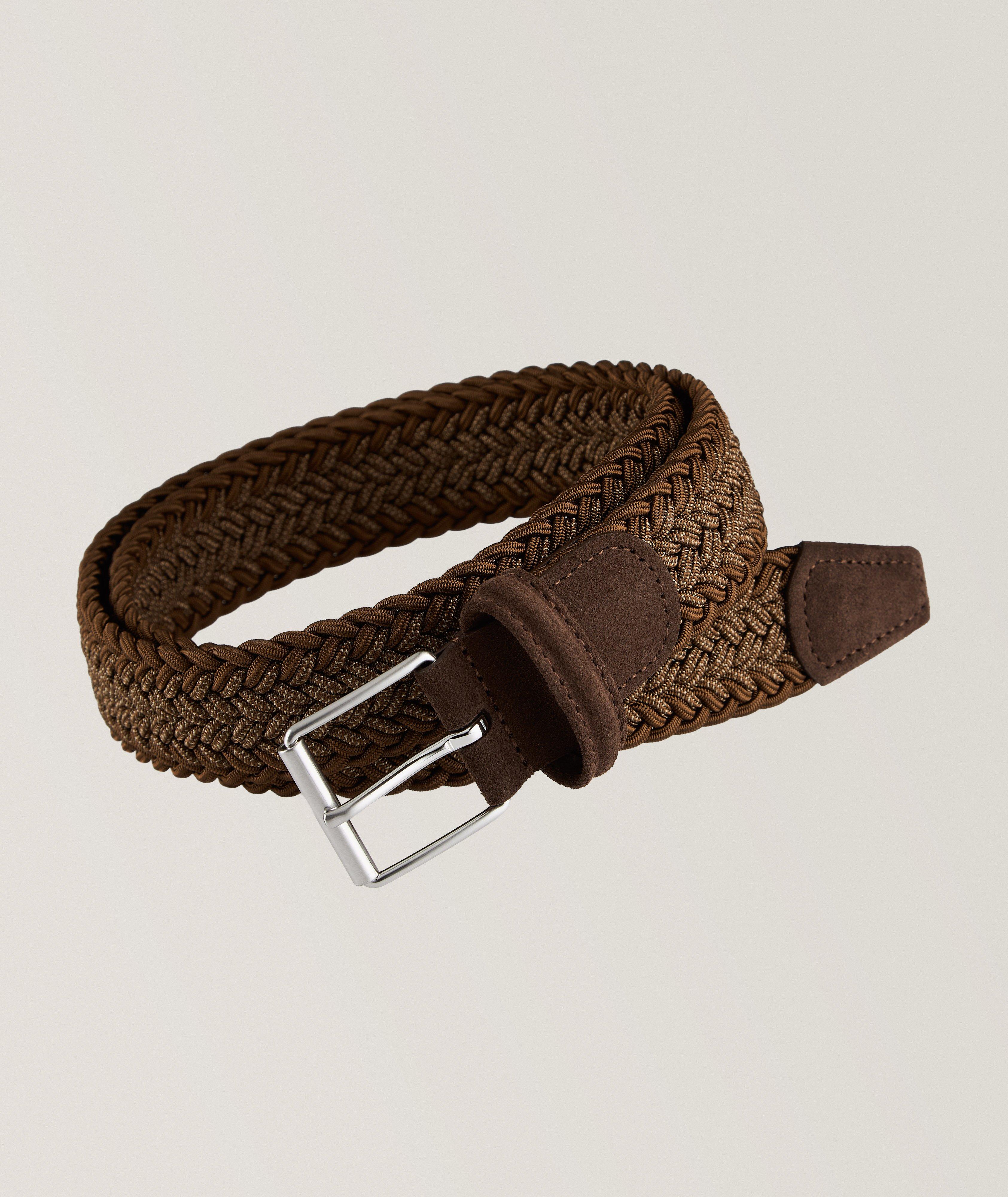 Woven Stretch Mélange Contrast Belt image 0